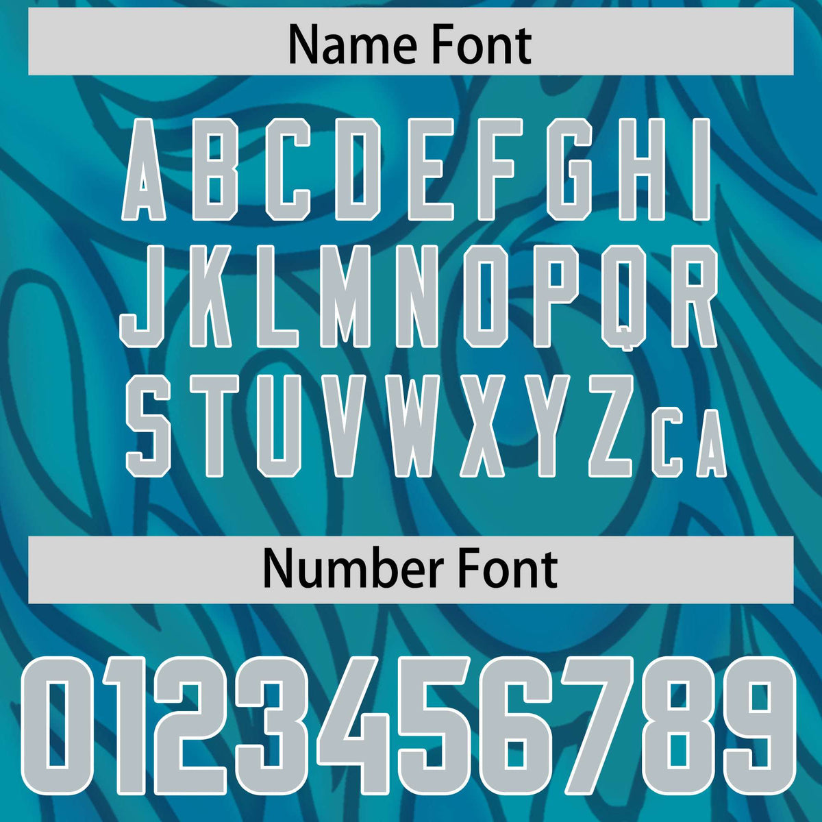 Custom Aqua Personalized Printed Graffiti Pattern Design Authentic American Football Jersey