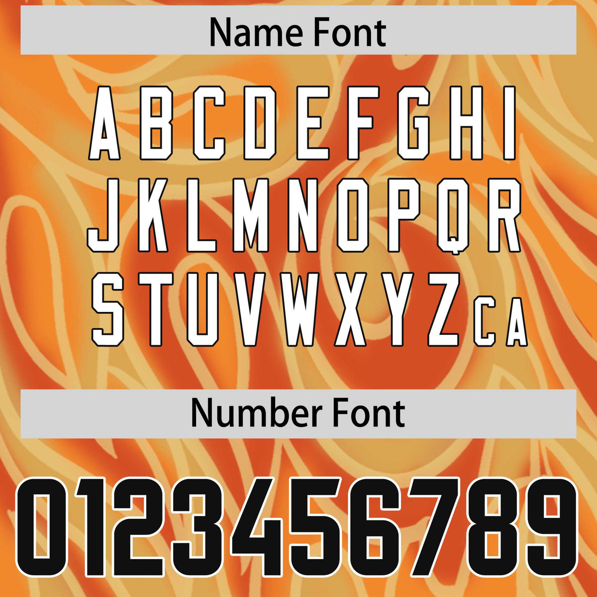 Custom Gold Orange Personalized Printed Graffiti Pattern Design Authentic American Football Jersey