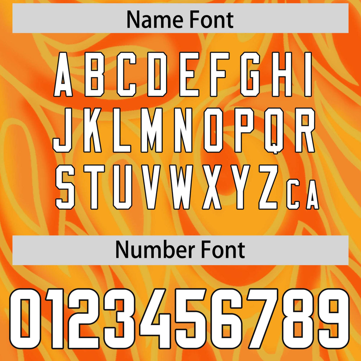 Custom Gold Orange Personalized Printed Graffiti Pattern Design Authentic American Football Jersey