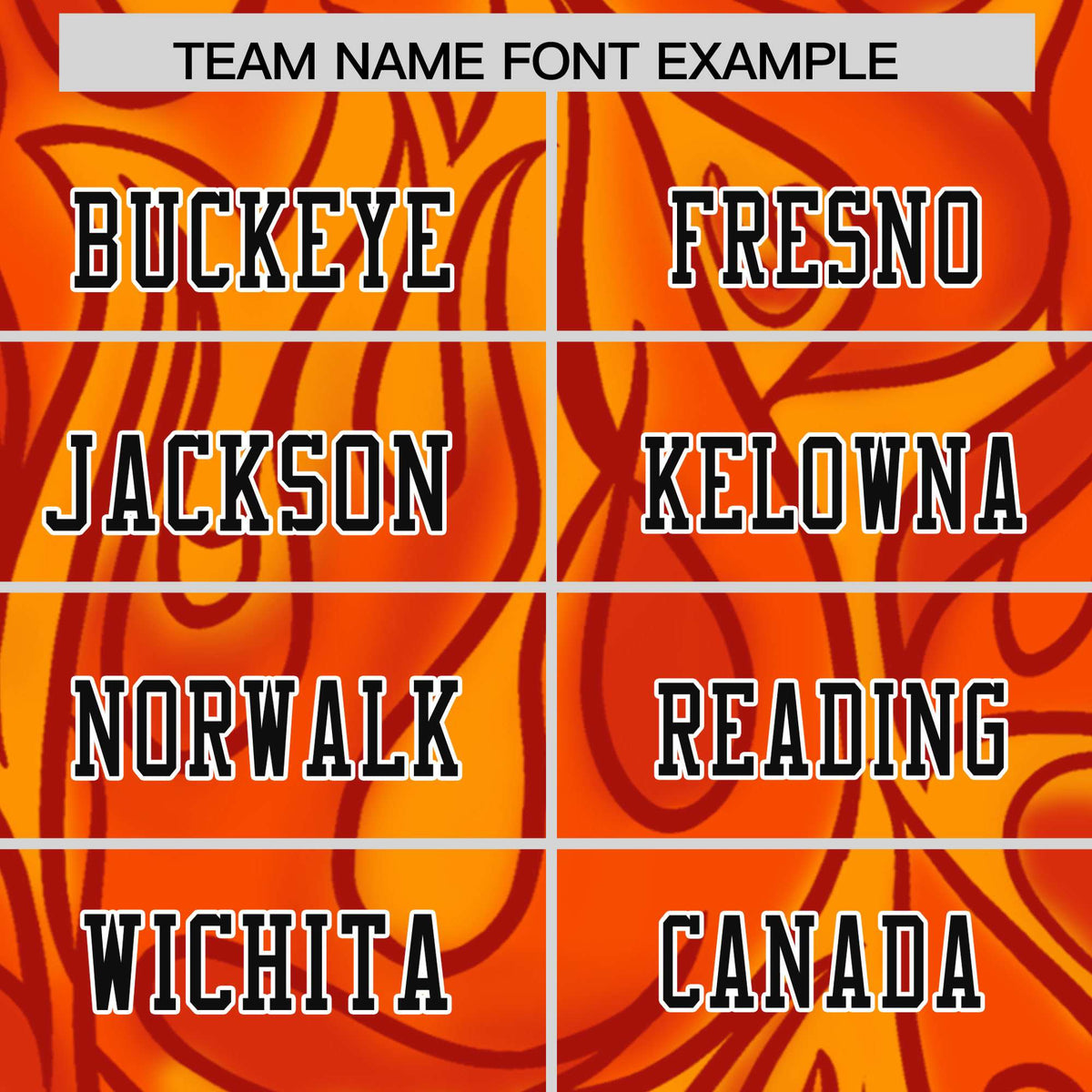 Custom Orange Personalized Printed Graffiti Pattern Design Authentic American Football Jersey