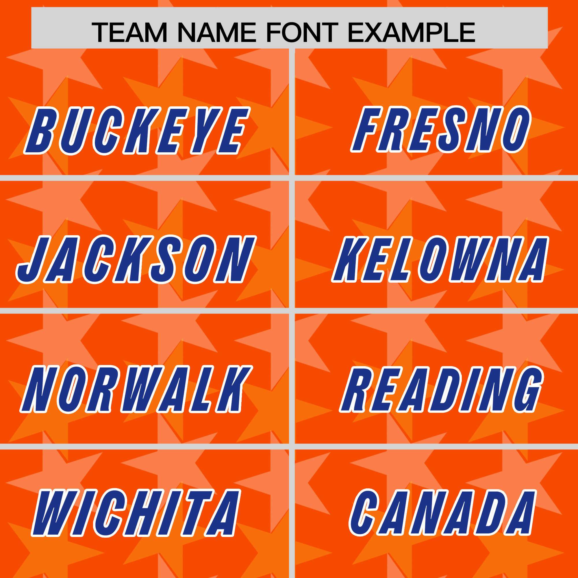 Custom Orange Royal Personalized All Star Graffiti Pattern Authentic American Football Jersey