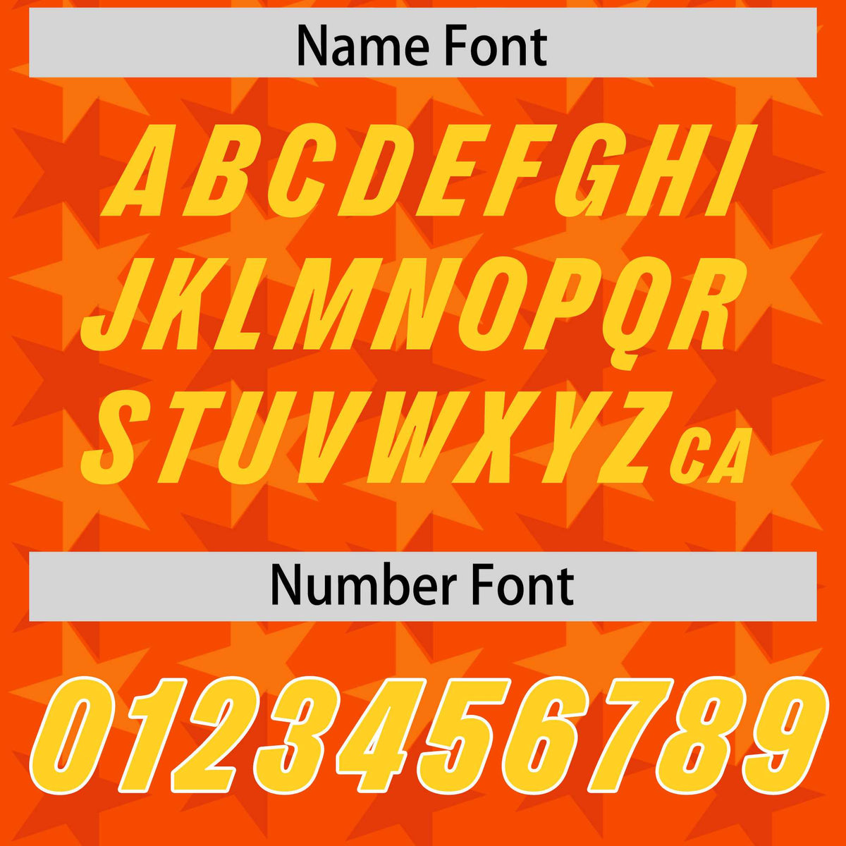 Custom Orange Gold Personalized All Star Graffiti Pattern Authentic American Football Jersey