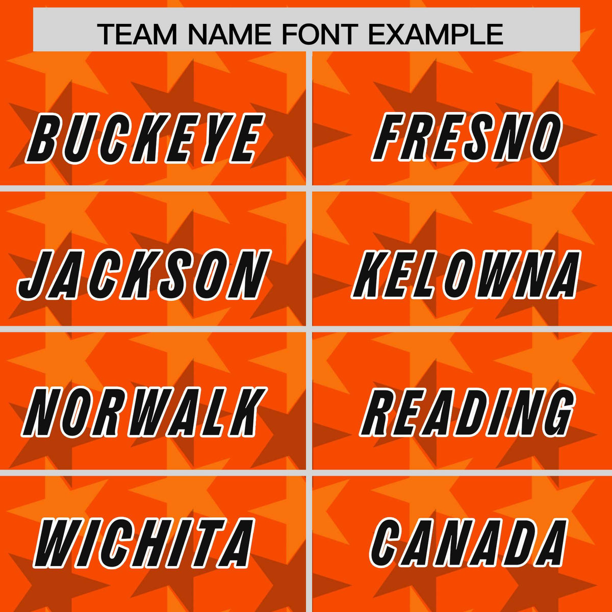 Custom Orange Black Personalized All Star Graffiti Pattern Authentic American Football Jersey