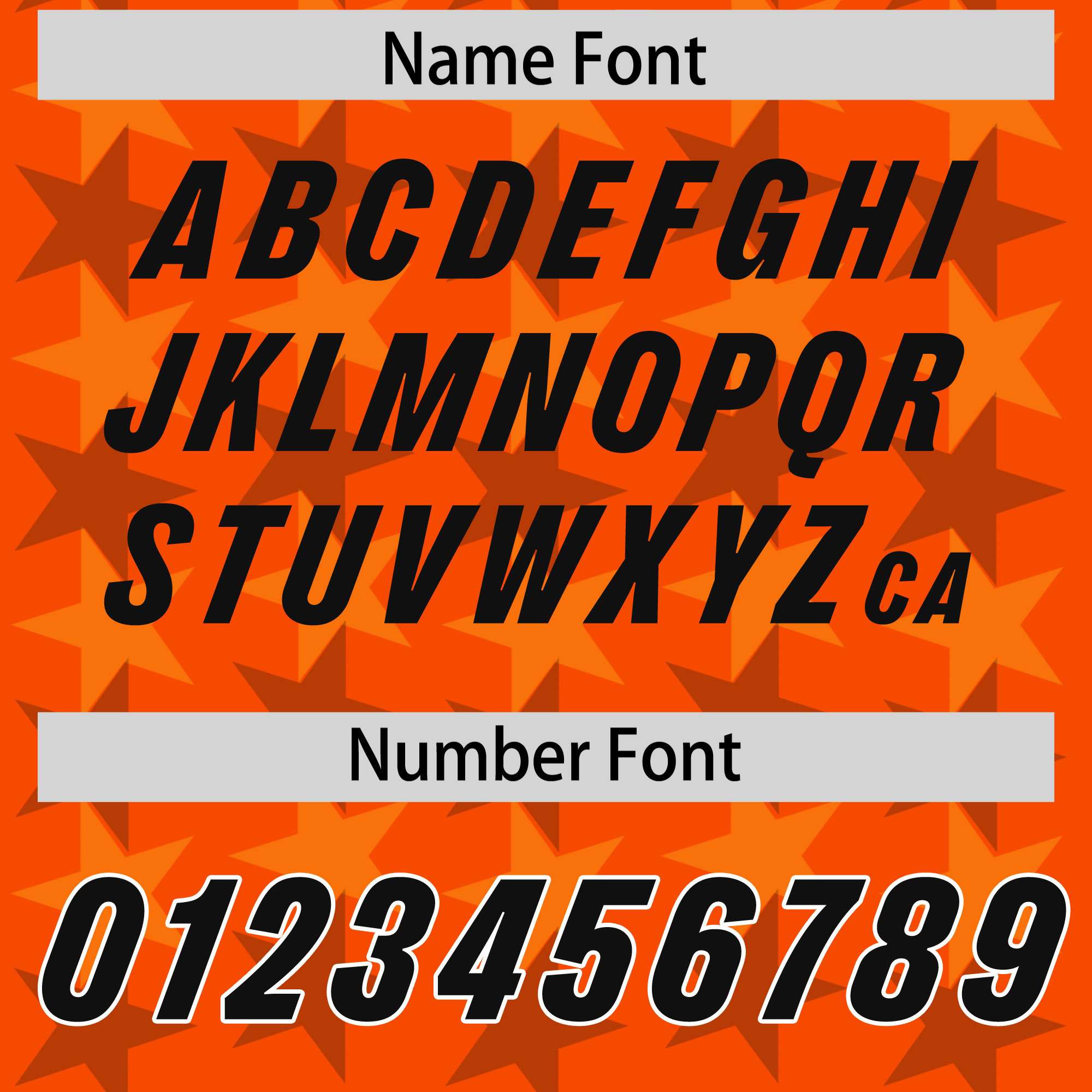 Custom Orange Black Personalized All Star Graffiti Pattern Authentic American Football Jersey