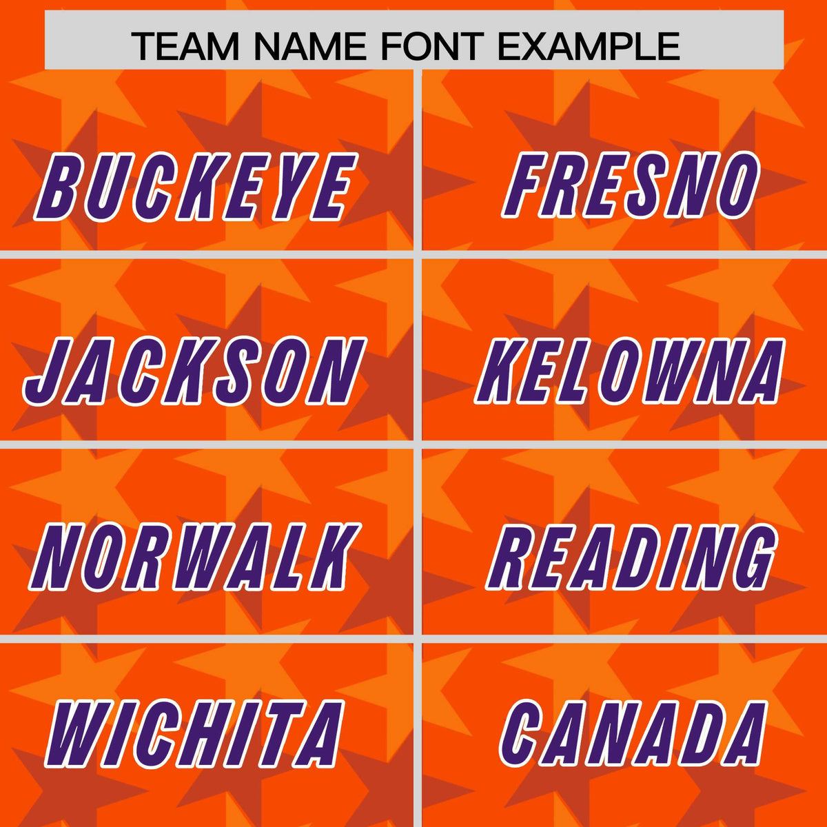 Custom Orange Purple Personalized All Star Graffiti Pattern Authentic American Football Jersey