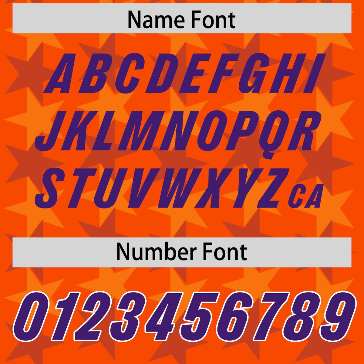 Custom Orange Purple Personalized All Star Graffiti Pattern Authentic American Football Jersey