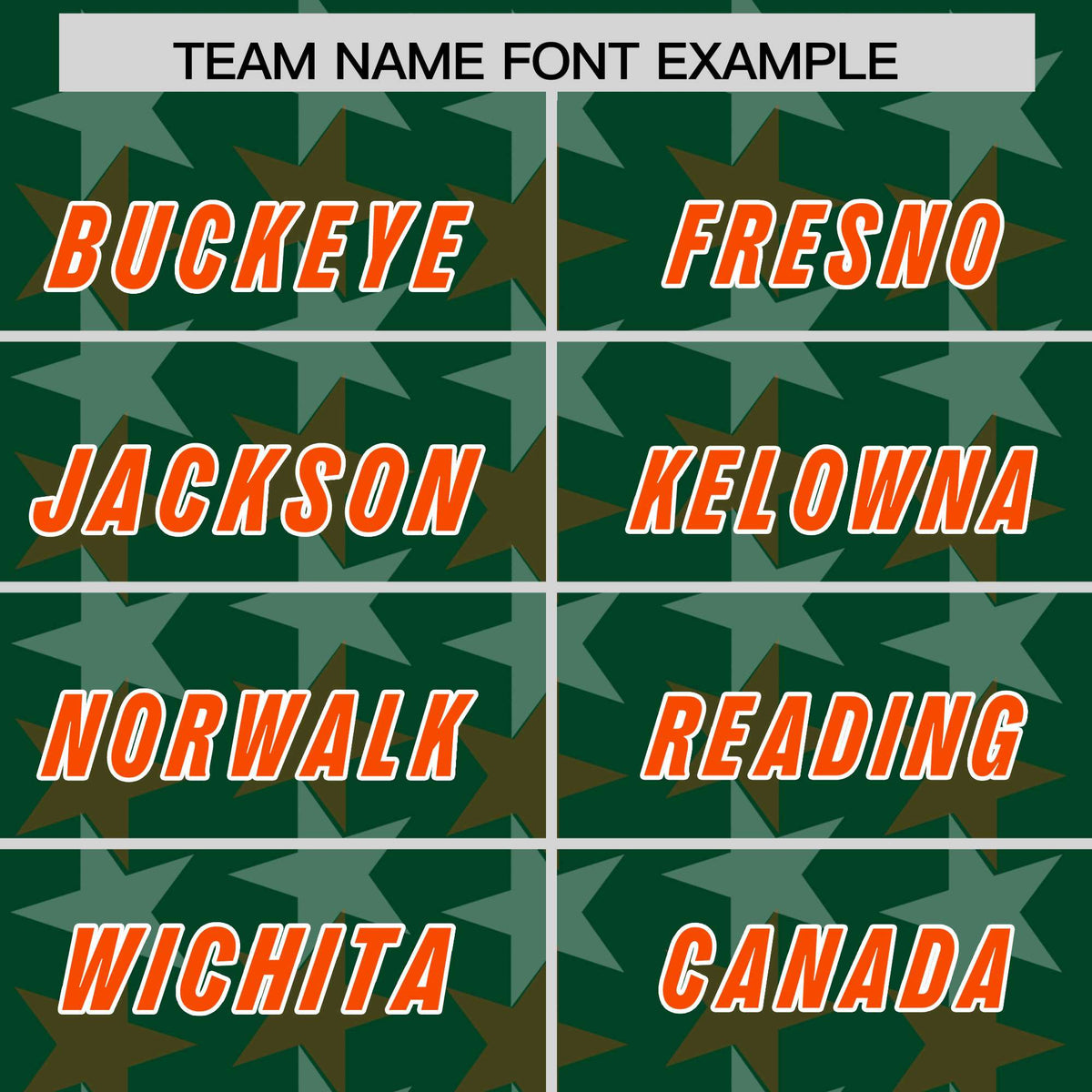 Custom Green Orange Personalized All Star Graffiti Pattern Authentic American Football Jersey