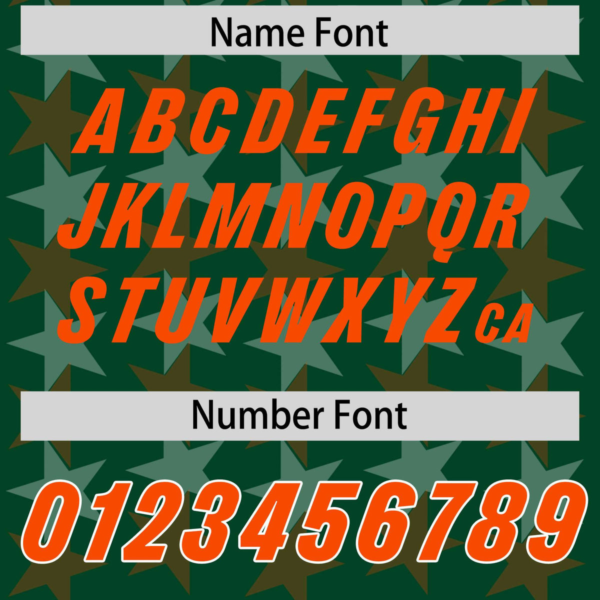 Custom Green Orange Personalized All Star Graffiti Pattern Authentic American Football Jersey