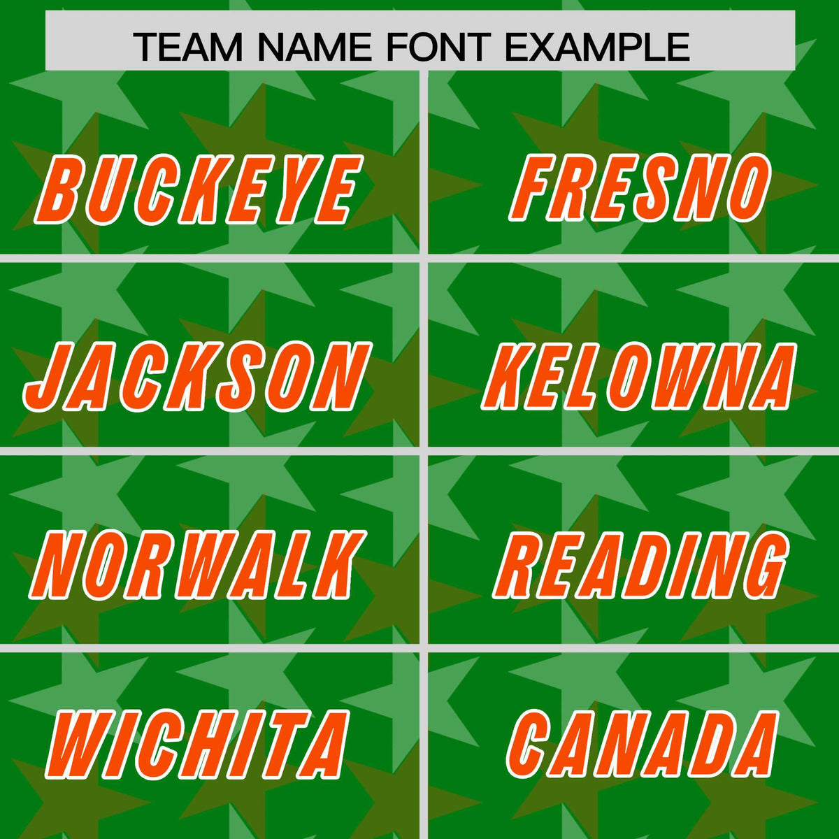 Custom Kelly Green Orange Personalized All Star Graffiti Pattern Authentic American Football Jersey