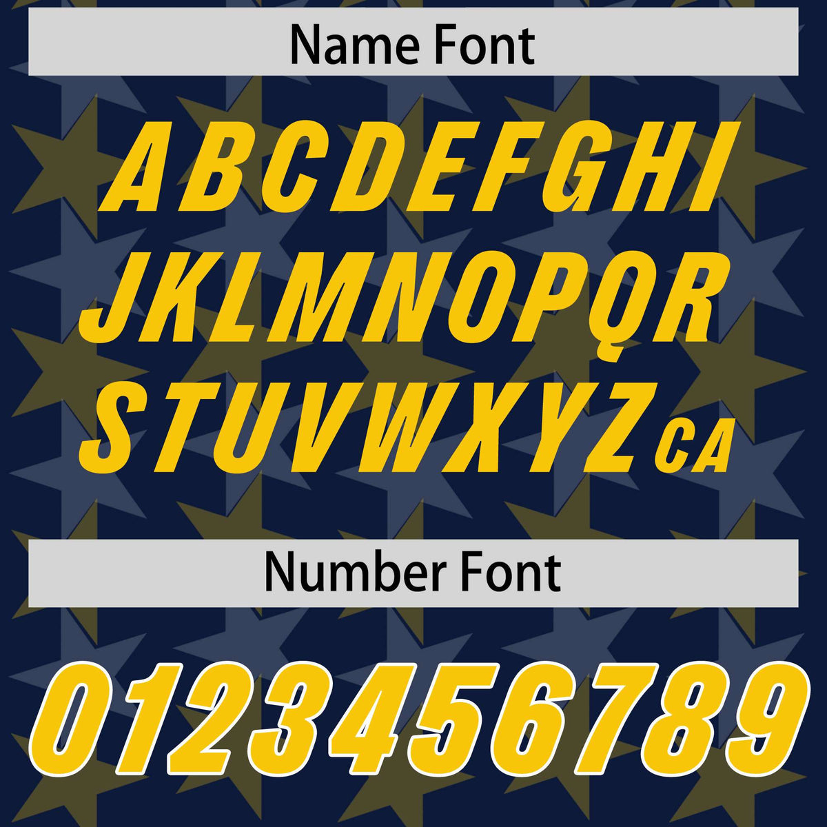 Custom Navy Gold Personalized All Star Graffiti Pattern Authentic American Football Jersey