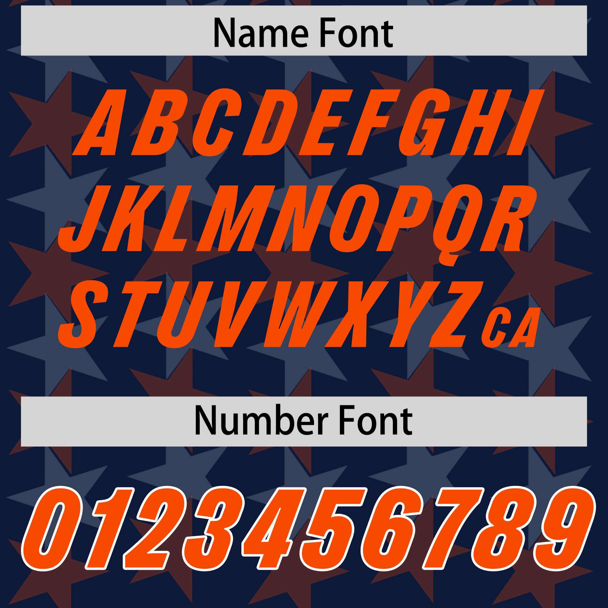 Custom Navy Orange Personalized All Star Graffiti Pattern Authentic American Football Jersey