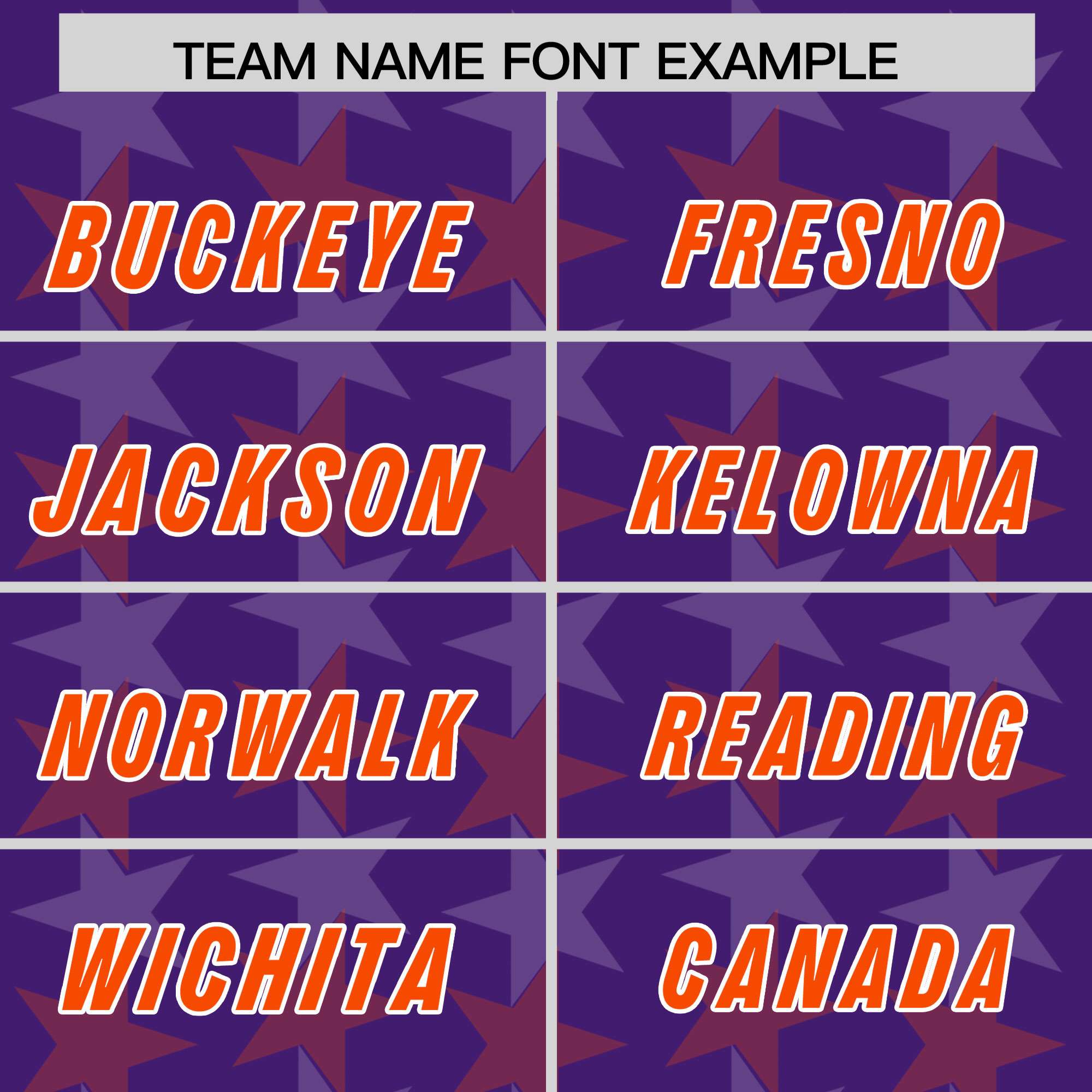 Custom Purple Orange Personalized All Star Graffiti Pattern Authentic American Football Jersey