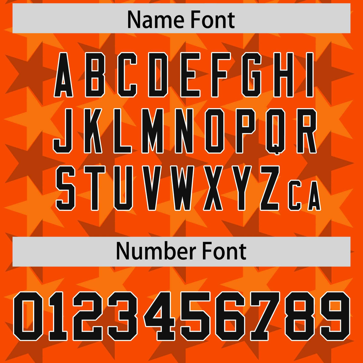 Custom Orange Black Personalized All Star Graffiti Pattern Authentic American Football Jersey