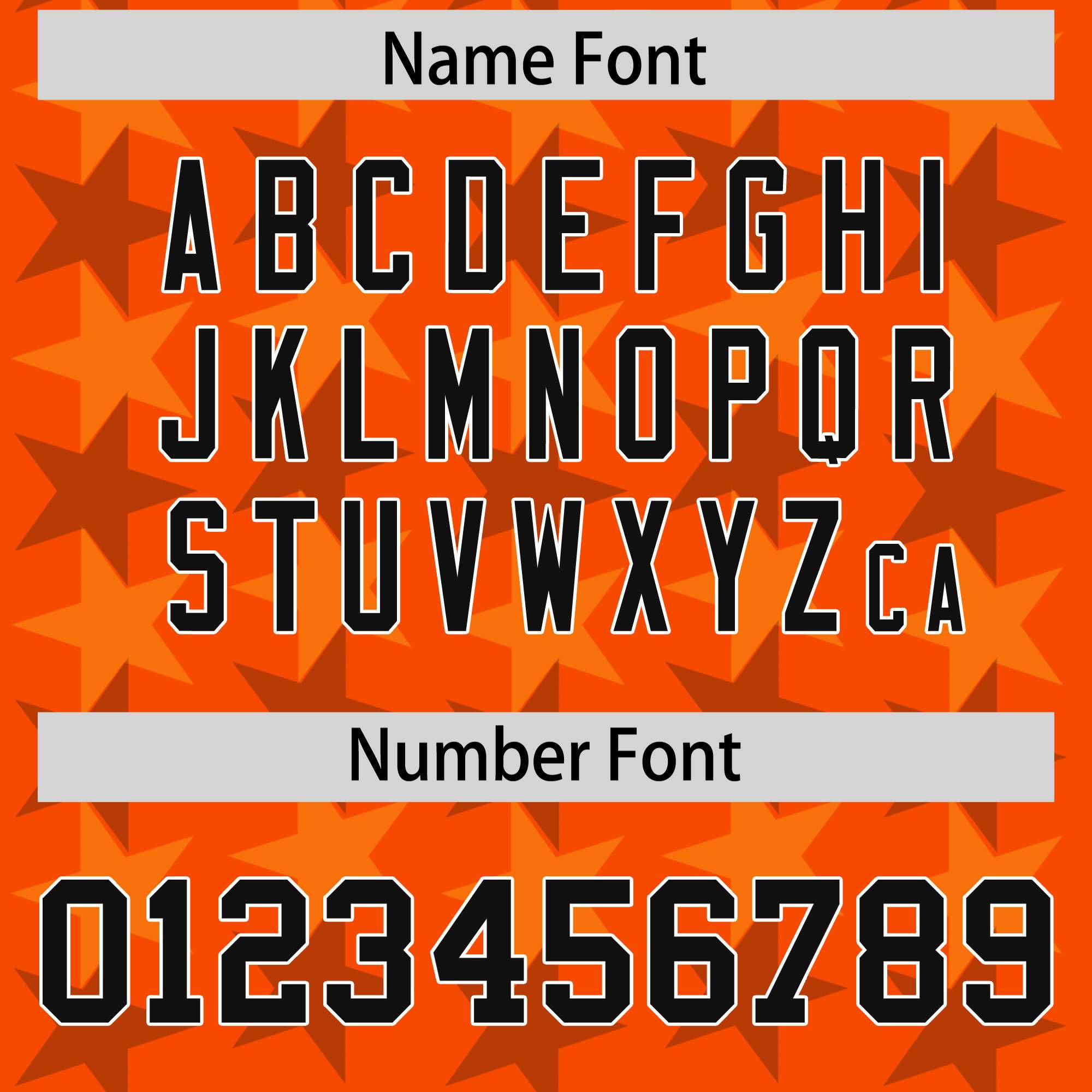 Custom Orange Black Personalized All Star Graffiti Pattern Authentic American Football Jersey