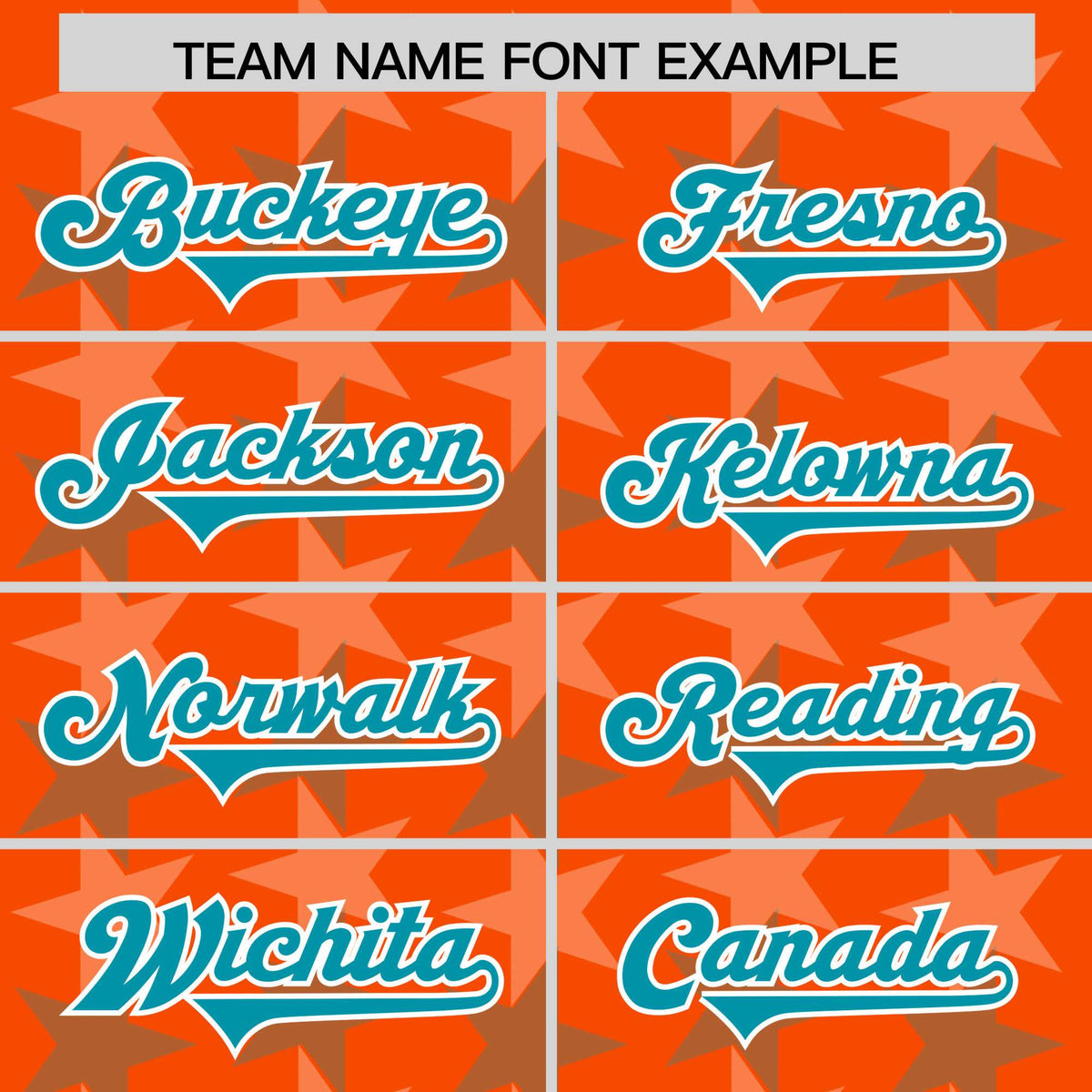 Custom Orange Aqua Personalized All Star Graffiti Pattern Authentic American Football Jersey