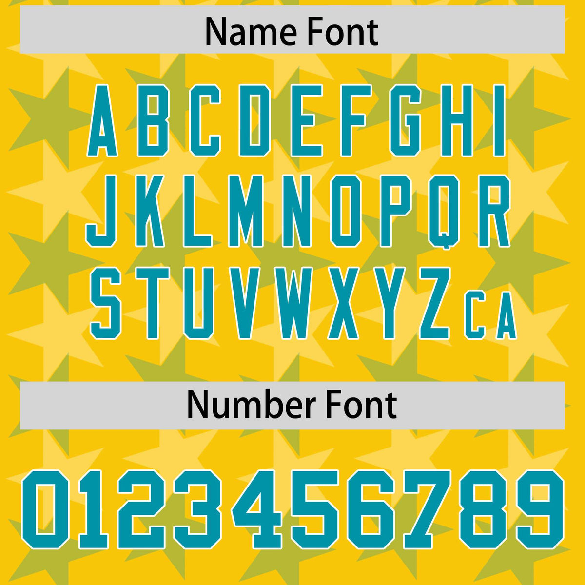 Custom Gold Aqua Personalized All Star Graffiti Pattern Authentic American Football Jersey