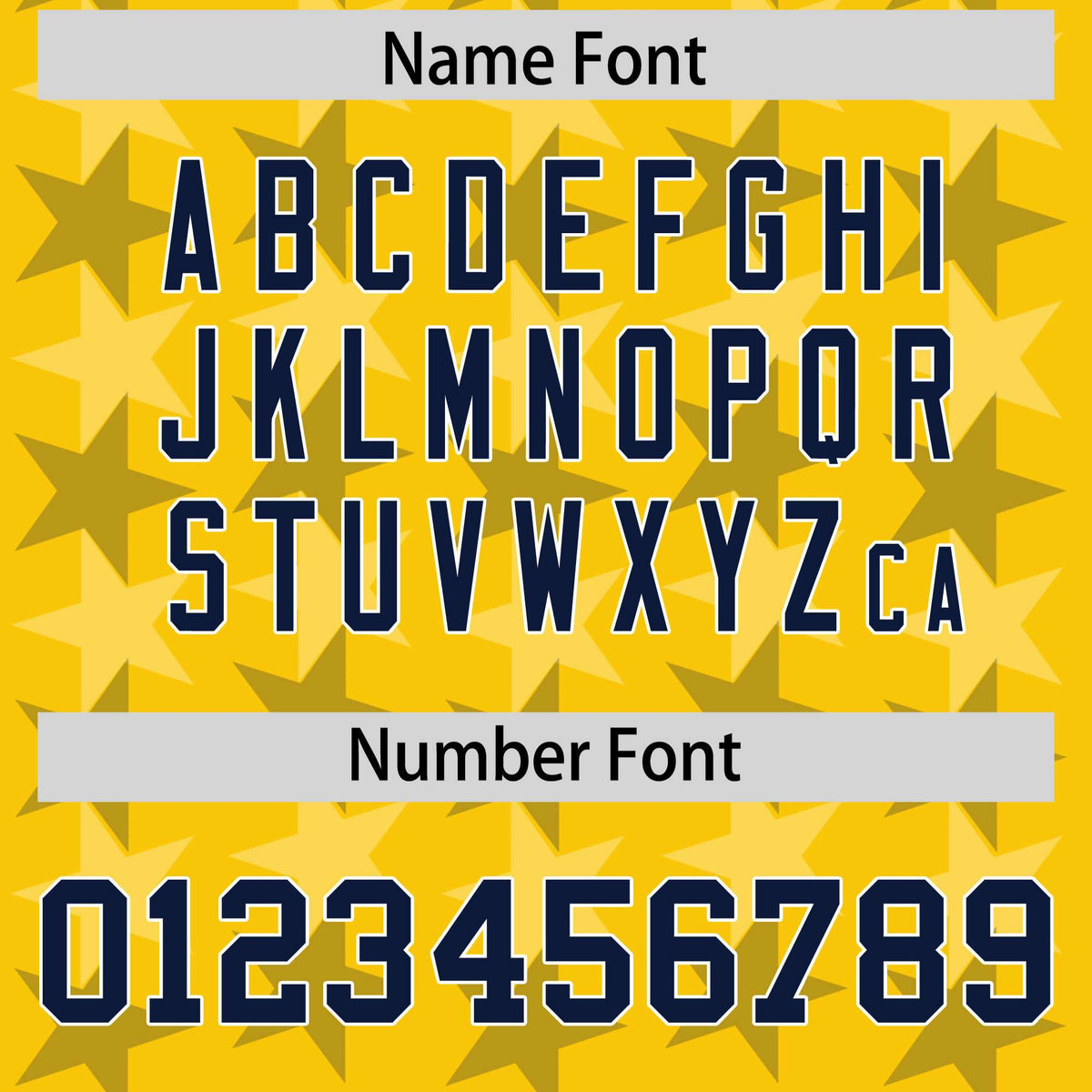 Custom Gold Navy Personalized All Star Graffiti Pattern Authentic American Football Jersey