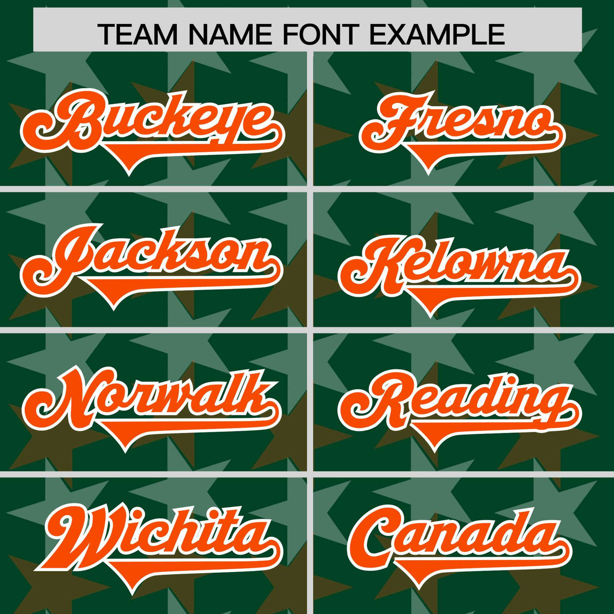 Custom Green Orange Personalized All Star Graffiti Pattern Authentic American Football Jersey