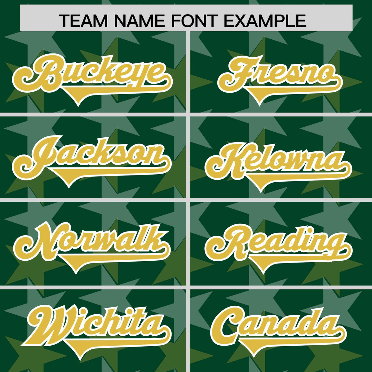 Custom Green Old Gold Personalized All Star Graffiti Pattern Authentic American Football Jersey