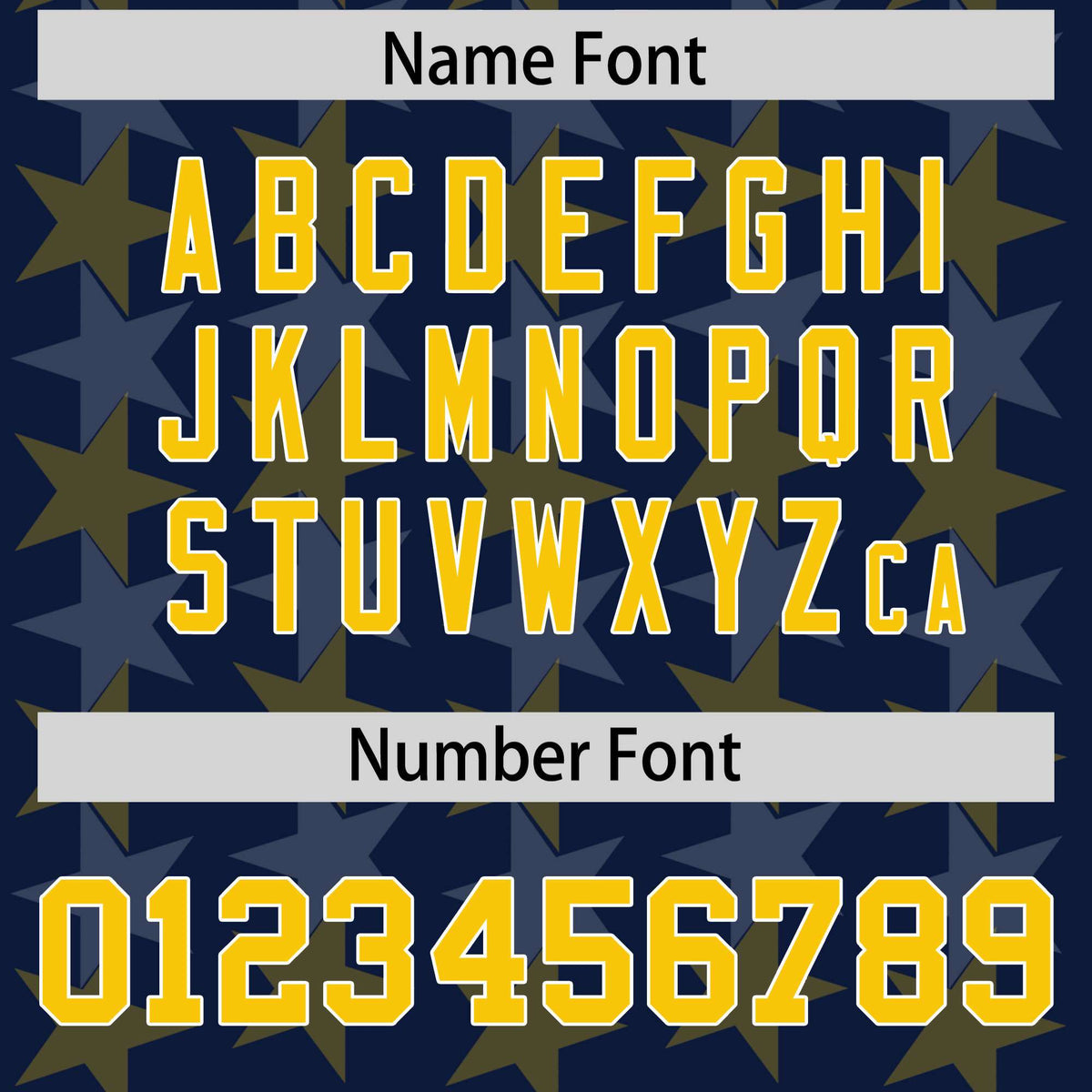 Custom Navy Gold Personalized All Star Graffiti Pattern Authentic American Football Jersey