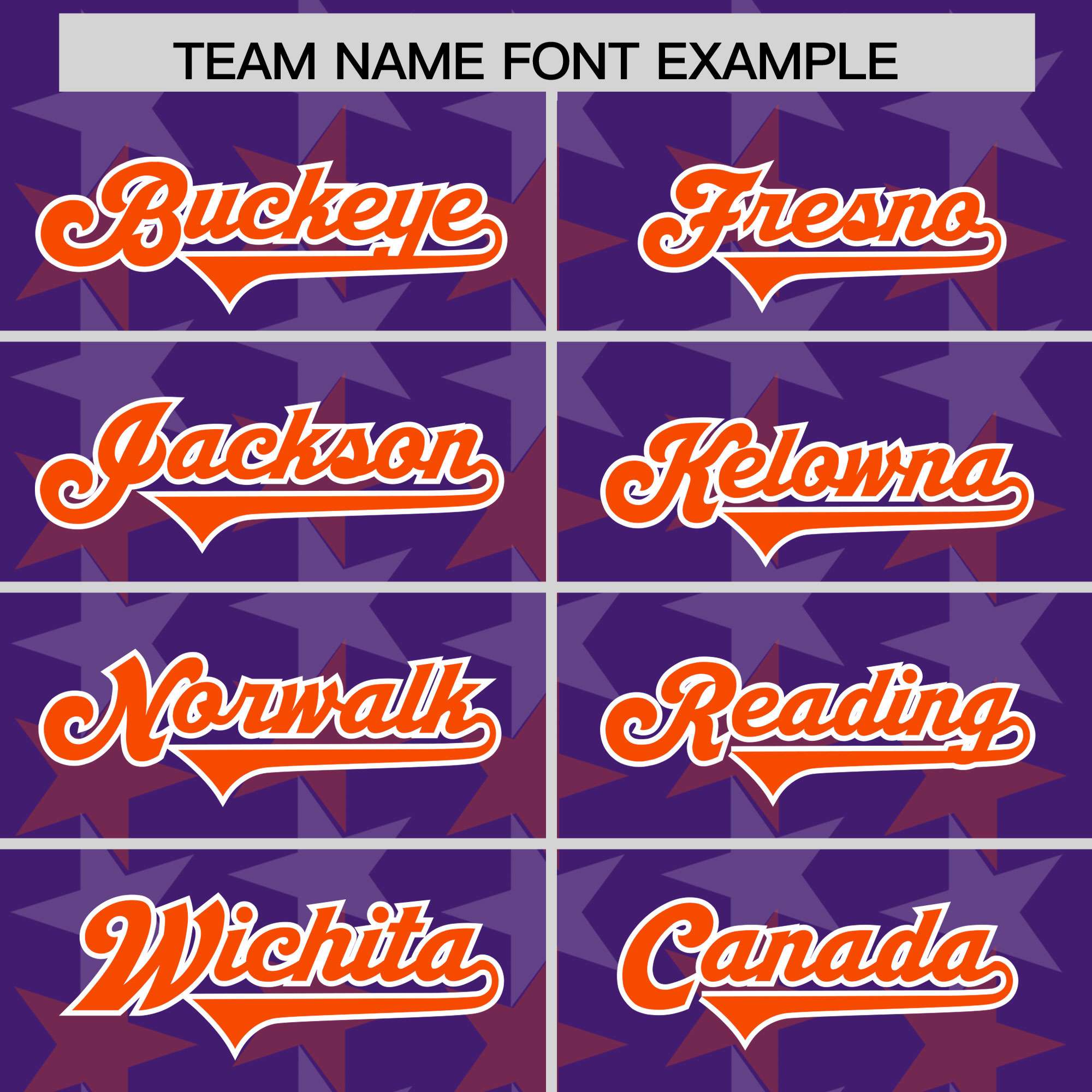 Custom Purple Orange Personalized All Star Graffiti Pattern Authentic American Football Jersey