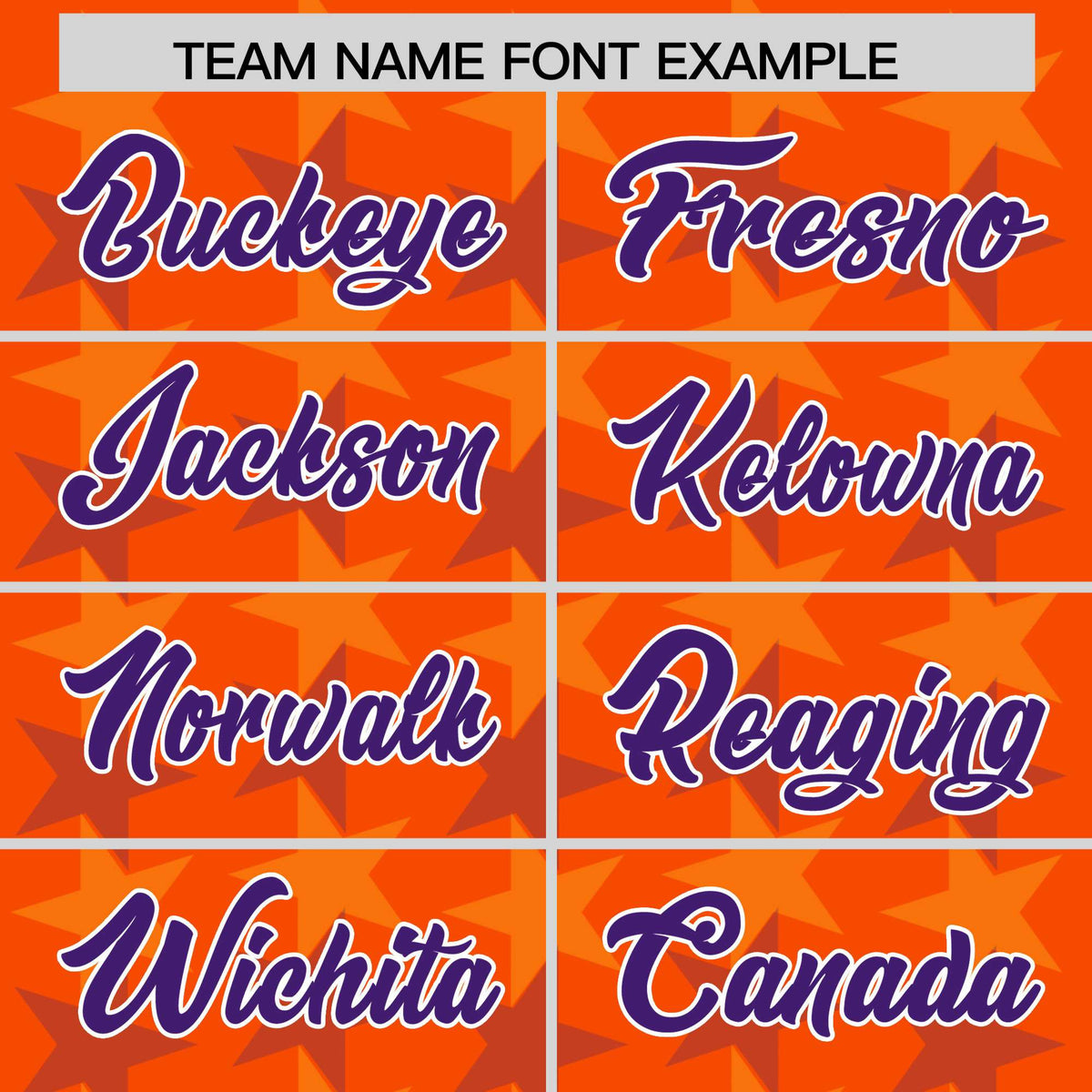 Custom Orange Purple Personalized All Star Graffiti Pattern Authentic American Football Jersey