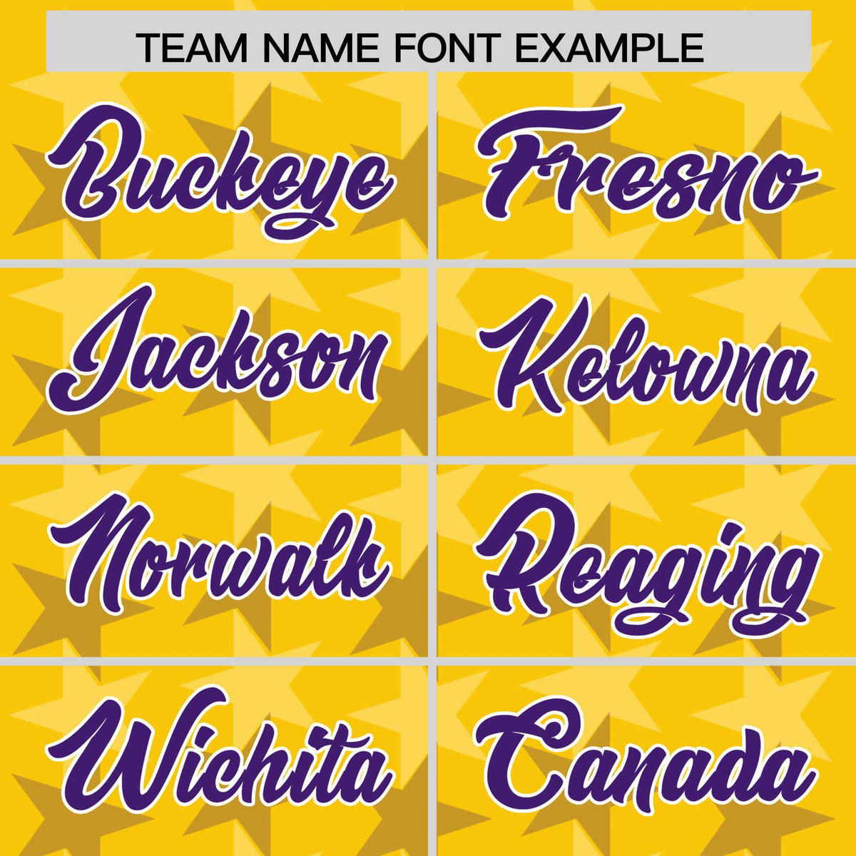 Custom Gold Purple Personalized All Star Graffiti Pattern Authentic American Football Jersey