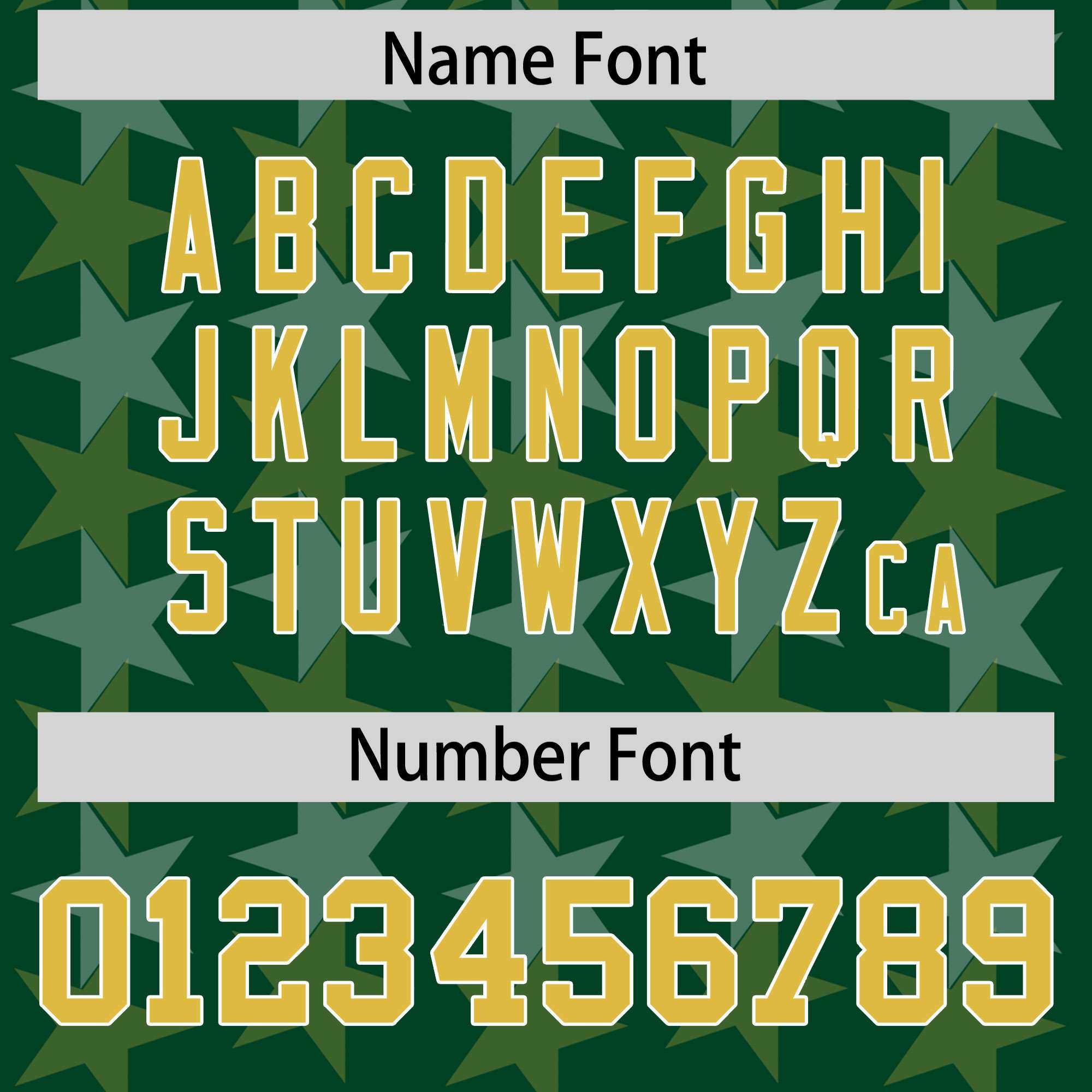 Custom Green Old Gold Personalized All Star Graffiti Pattern Authentic American Football Jersey
