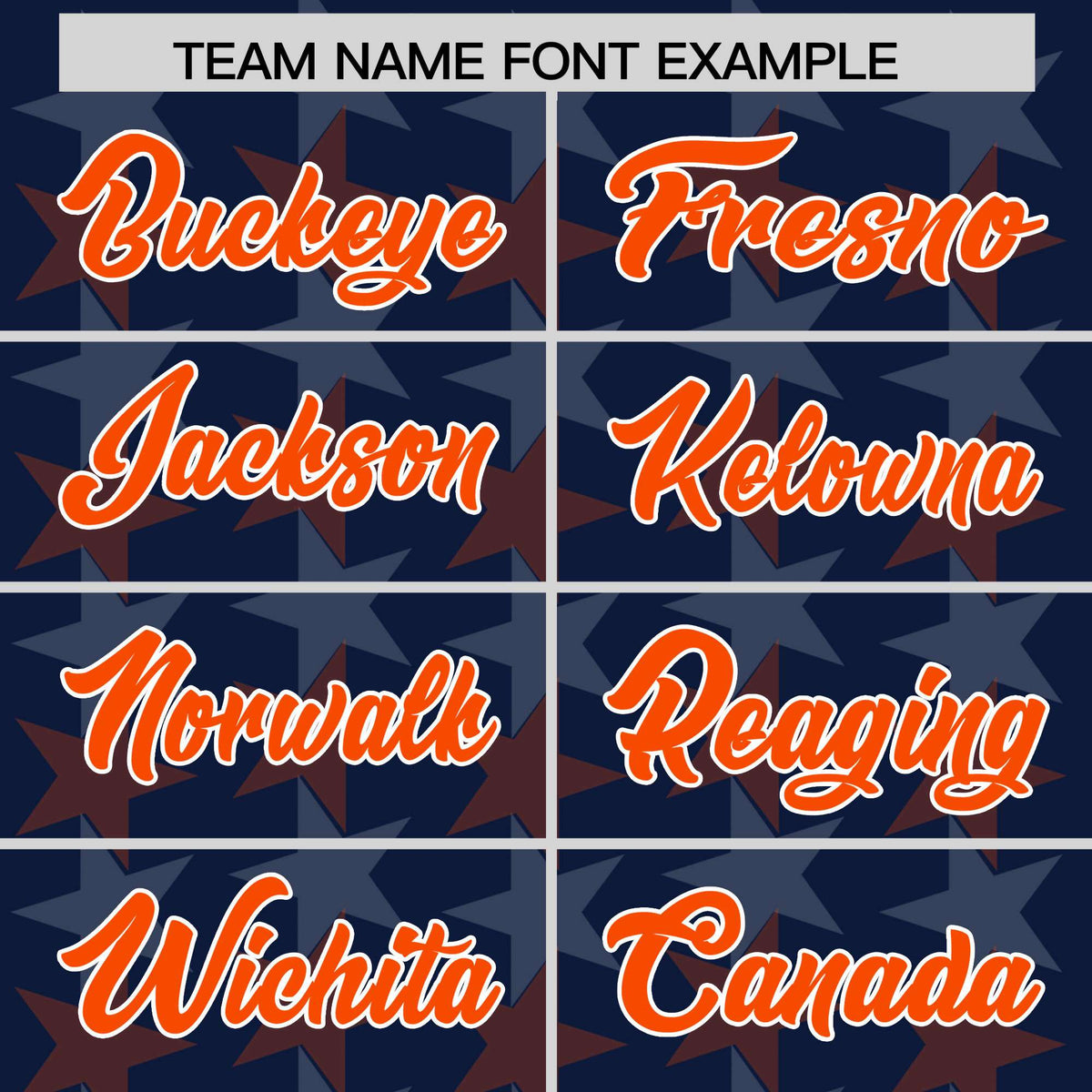 Custom Navy Orange Personalized All Star Graffiti Pattern Authentic American Football Jersey