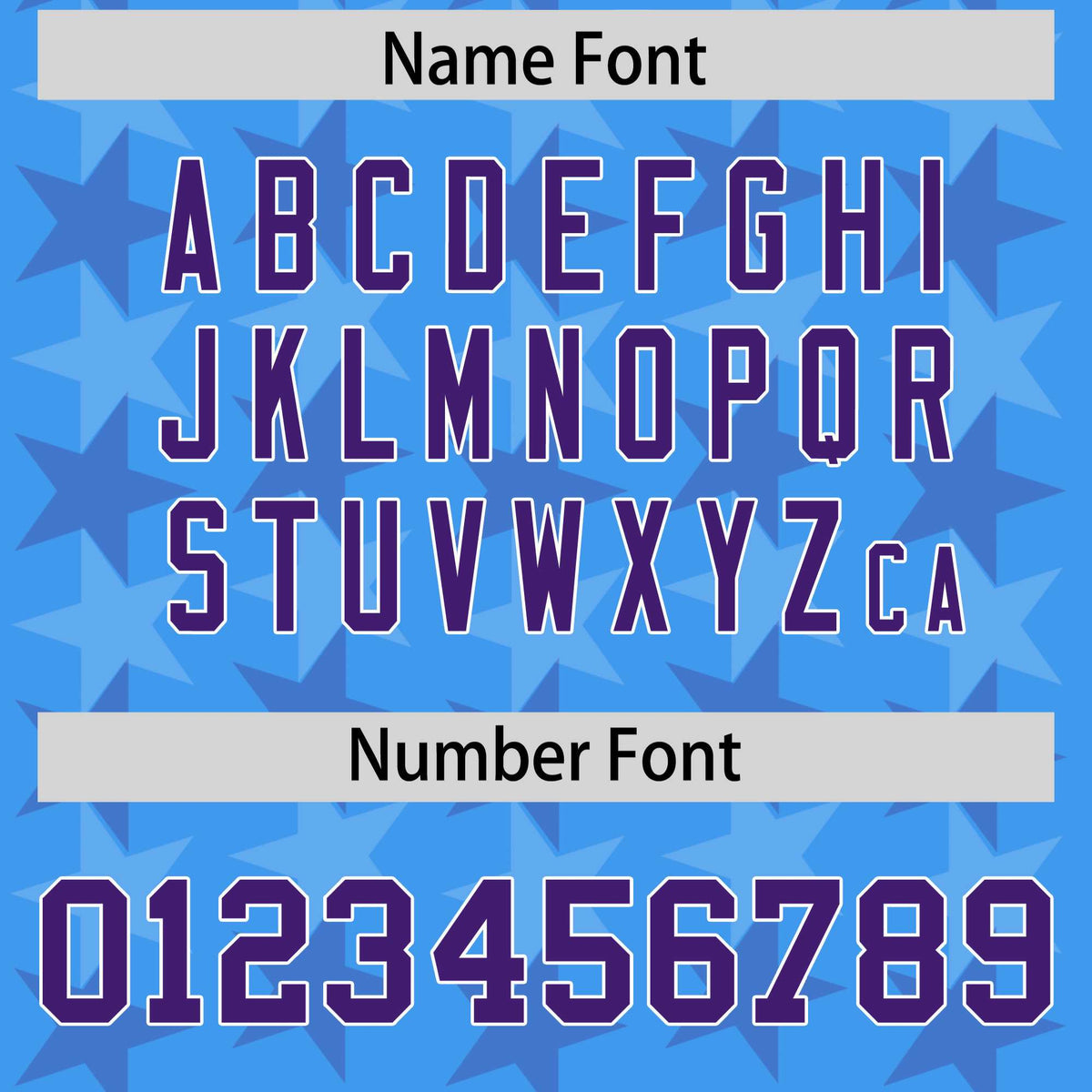 Custom Light Blue Purple Personalized All Star Graffiti Pattern Authentic American Football Jersey