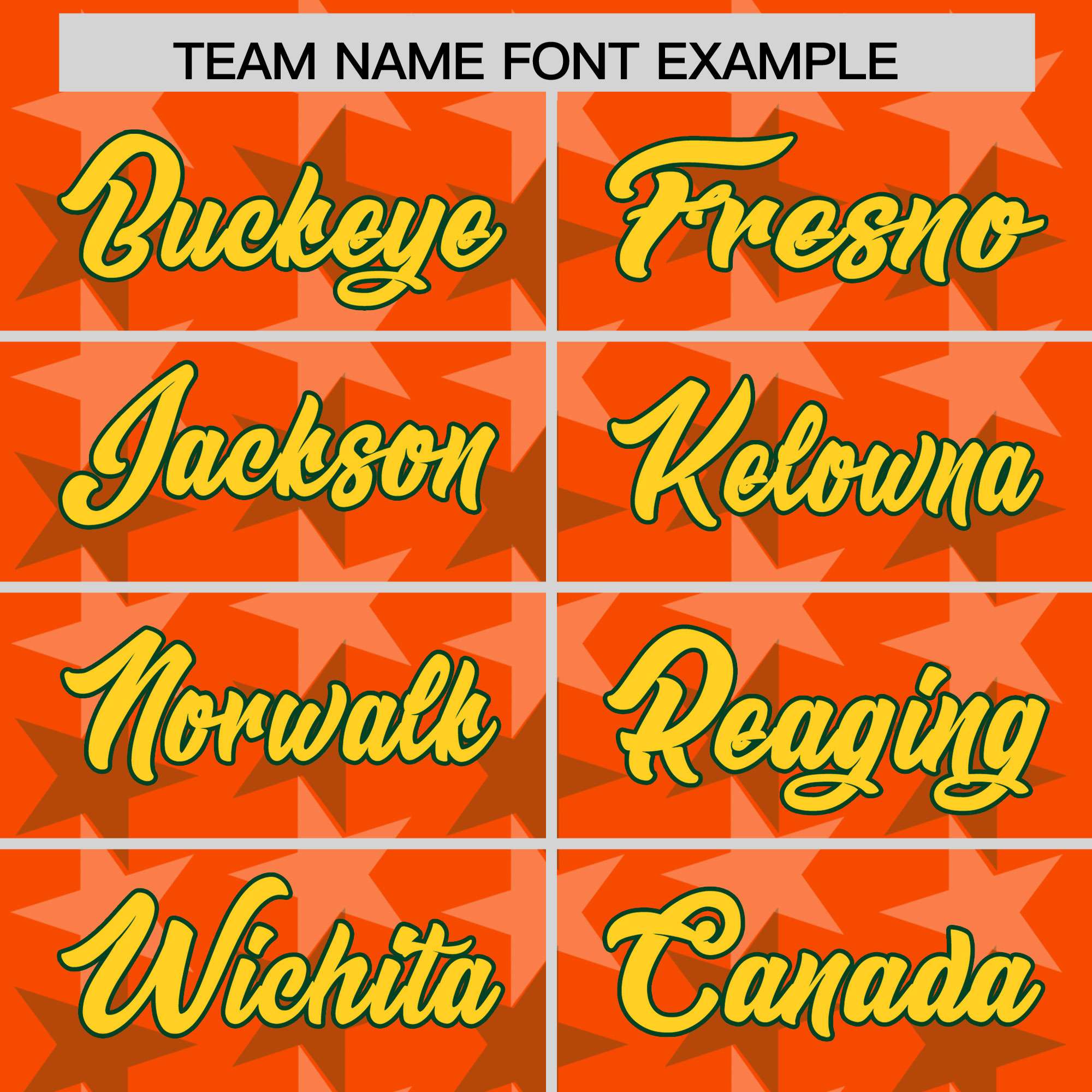 Custom Orange Green Personalized All Star Graffiti Pattern Authentic American Football Jersey