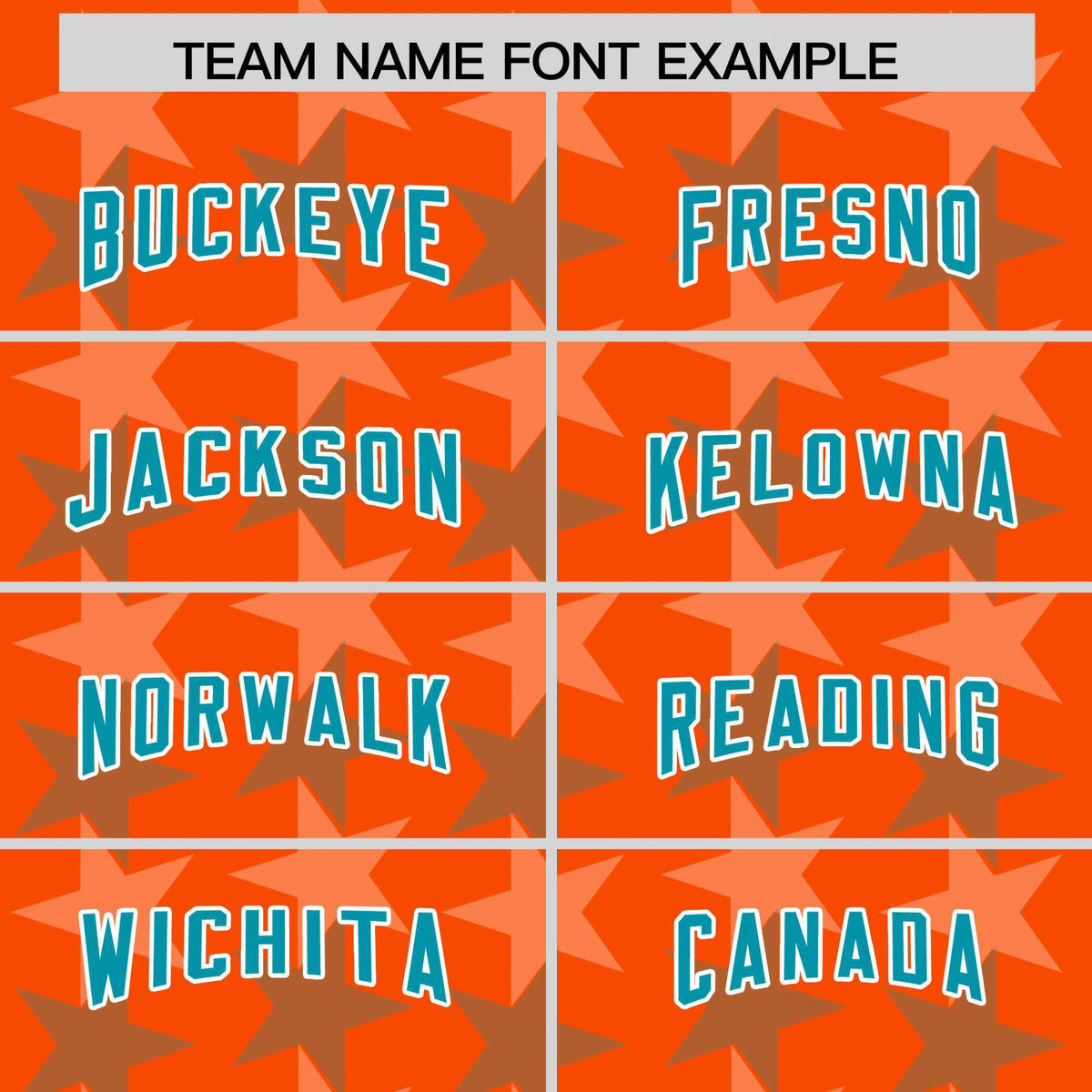 Custom Orange Aqua Personalized All Star Graffiti Pattern Authentic American Football Jersey