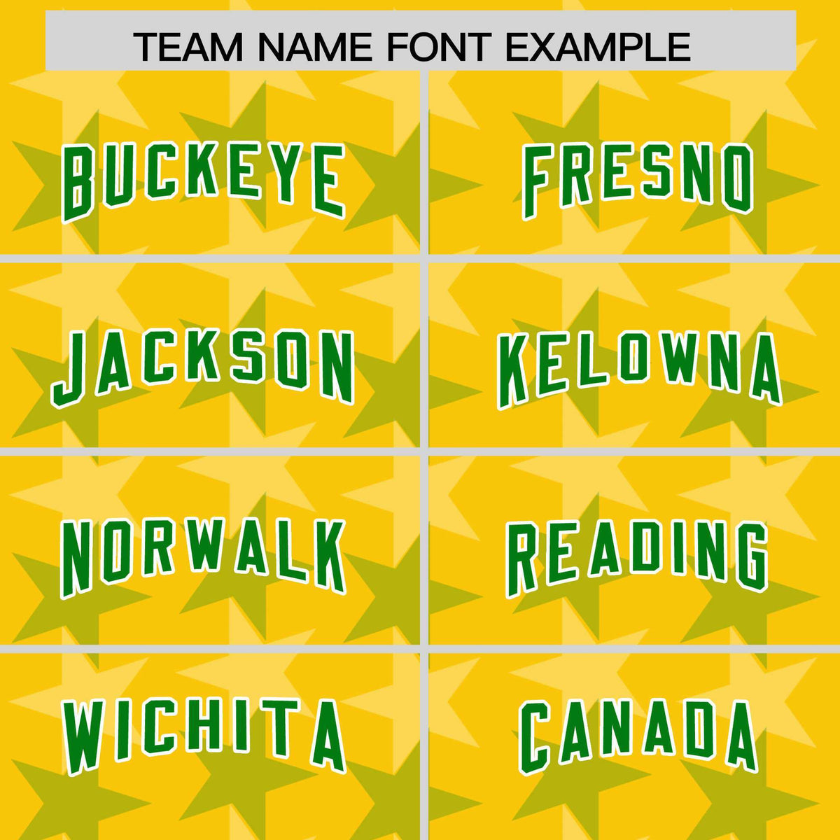 Custom Gold Kelly Green Personalized All Star Graffiti Pattern Authentic American Football Jersey