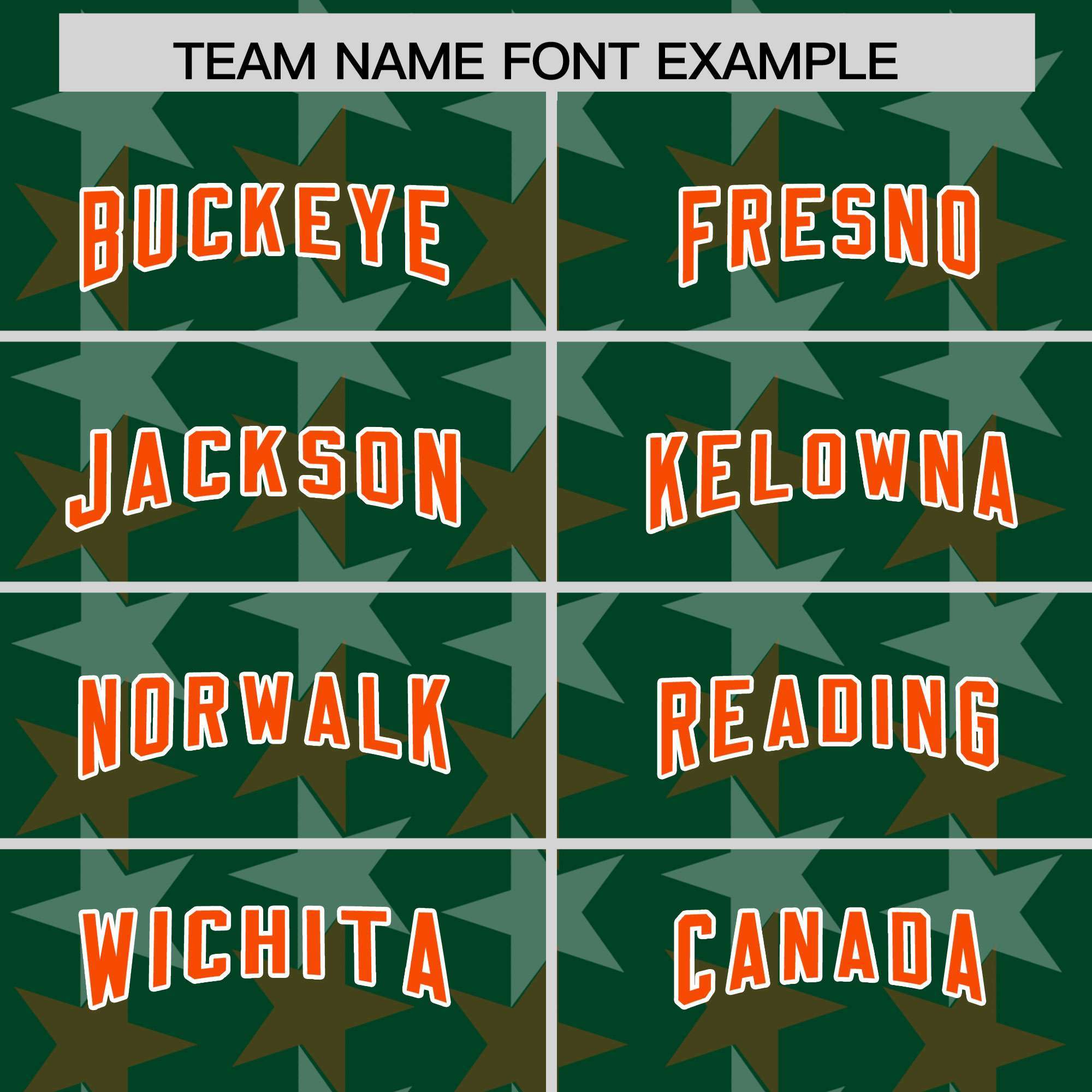 Custom Green Orange Personalized All Star Graffiti Pattern Authentic American Football Jersey