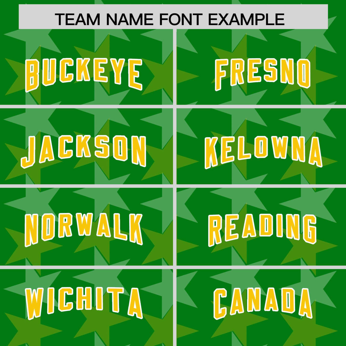 Custom Kelly Green Gold Personalized All Star Graffiti Pattern Authentic American Football Jersey