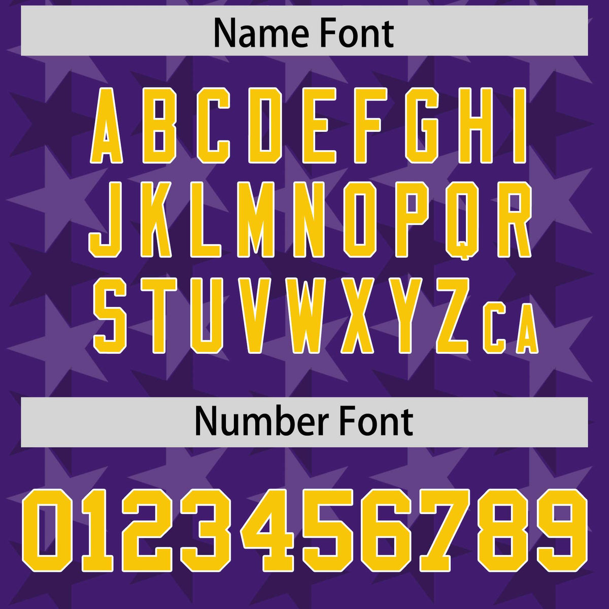 Custom Purple Gold Personalized All Star Graffiti Pattern Authentic American Football Jersey