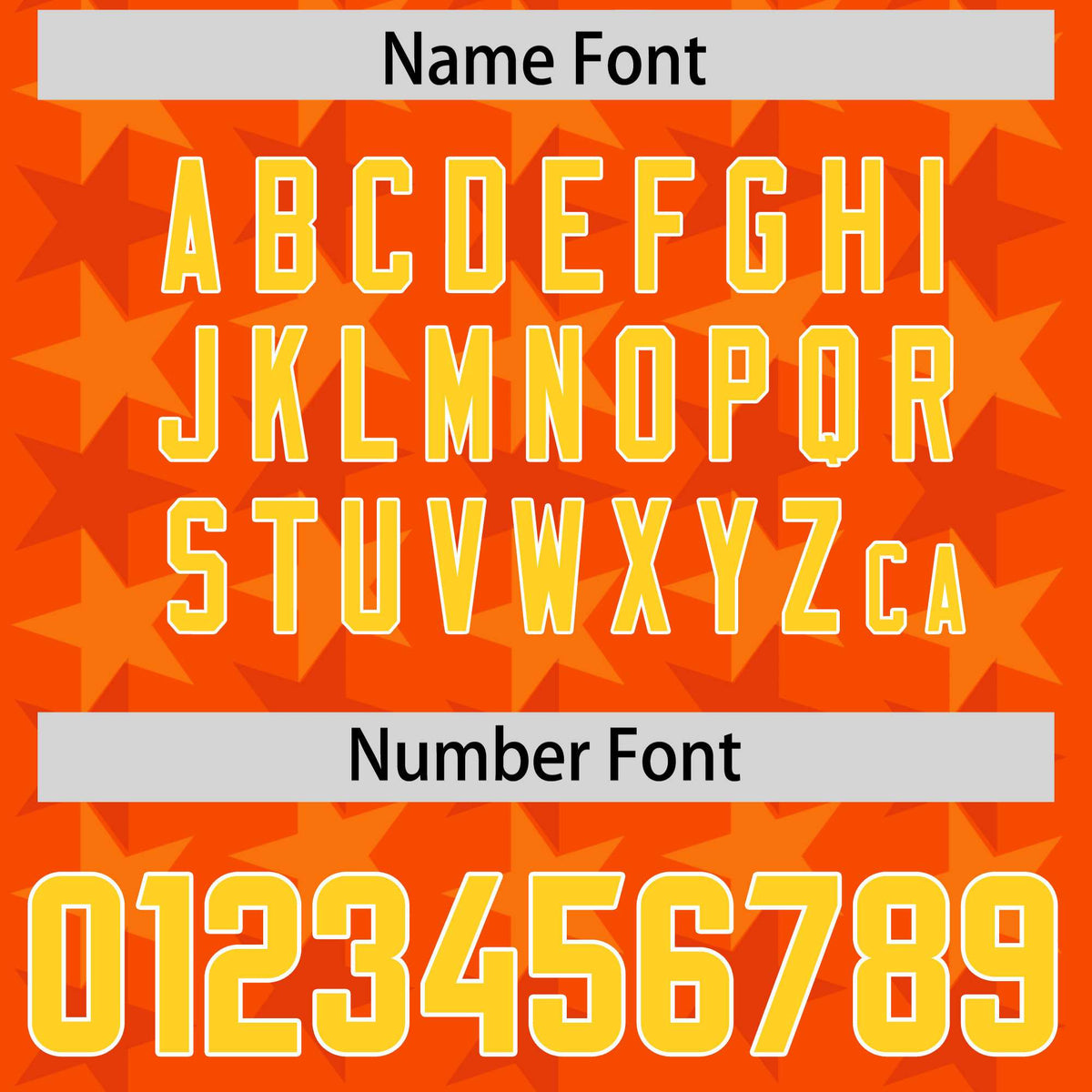 Custom Orange Gold Personalized All Star Graffiti Pattern Authentic American Football Jersey