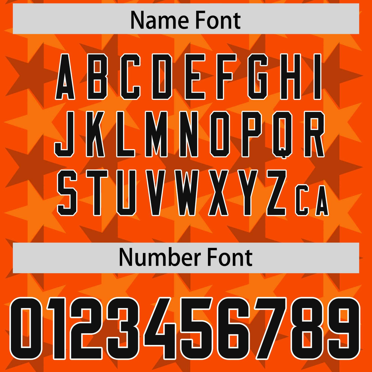 Custom Orange Black Personalized All Star Graffiti Pattern Authentic American Football Jersey