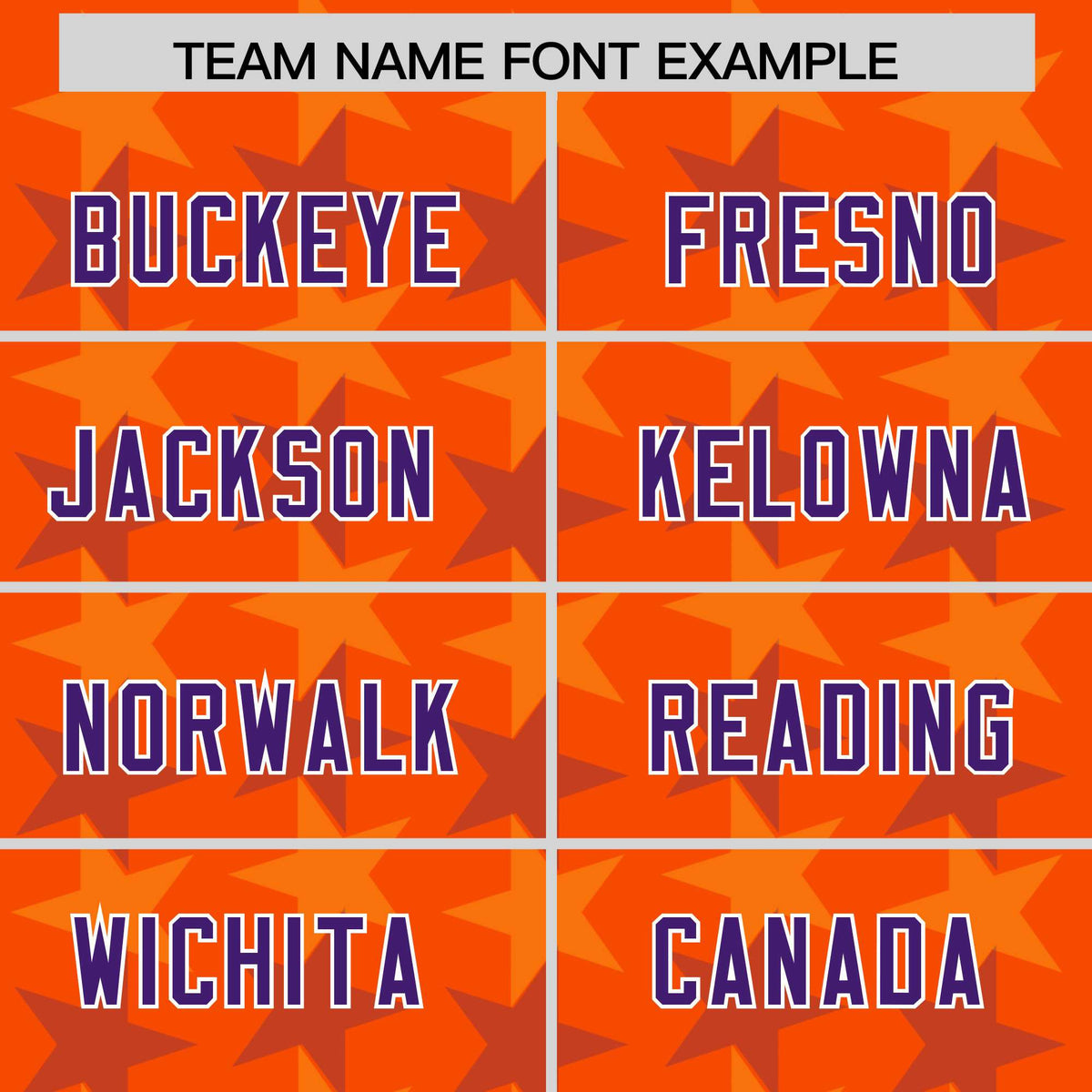 Custom Orange Purple Personalized All Star Graffiti Pattern Authentic American Football Jersey