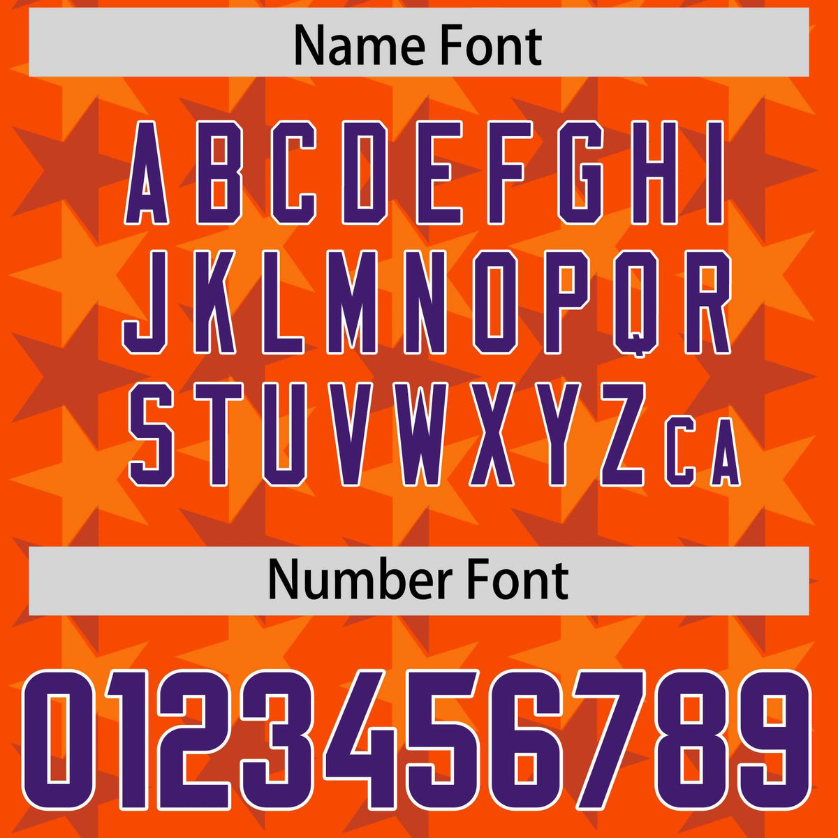 Custom Orange Purple Personalized All Star Graffiti Pattern Authentic American Football Jersey