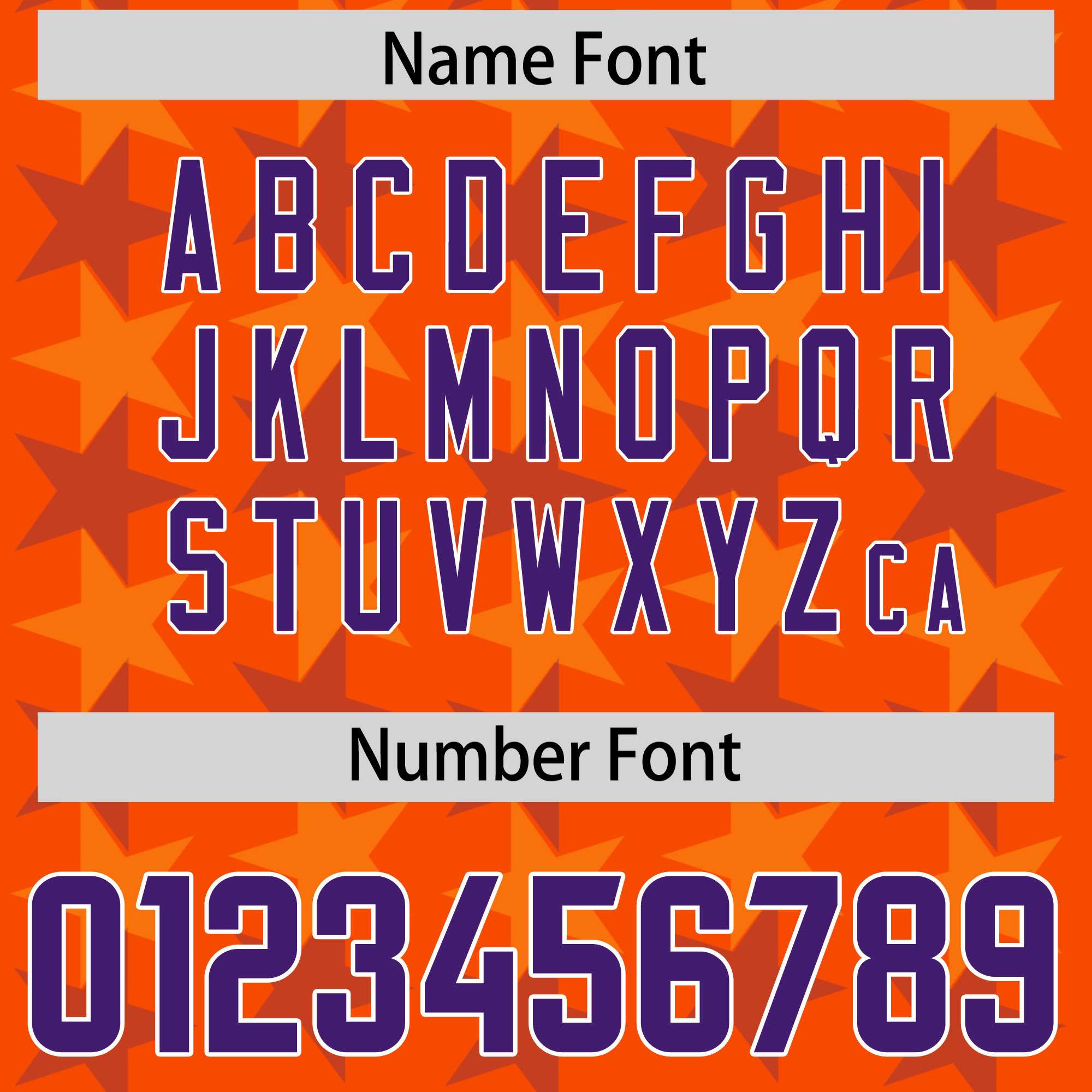Custom Orange Purple Personalized All Star Graffiti Pattern Authentic American Football Jersey
