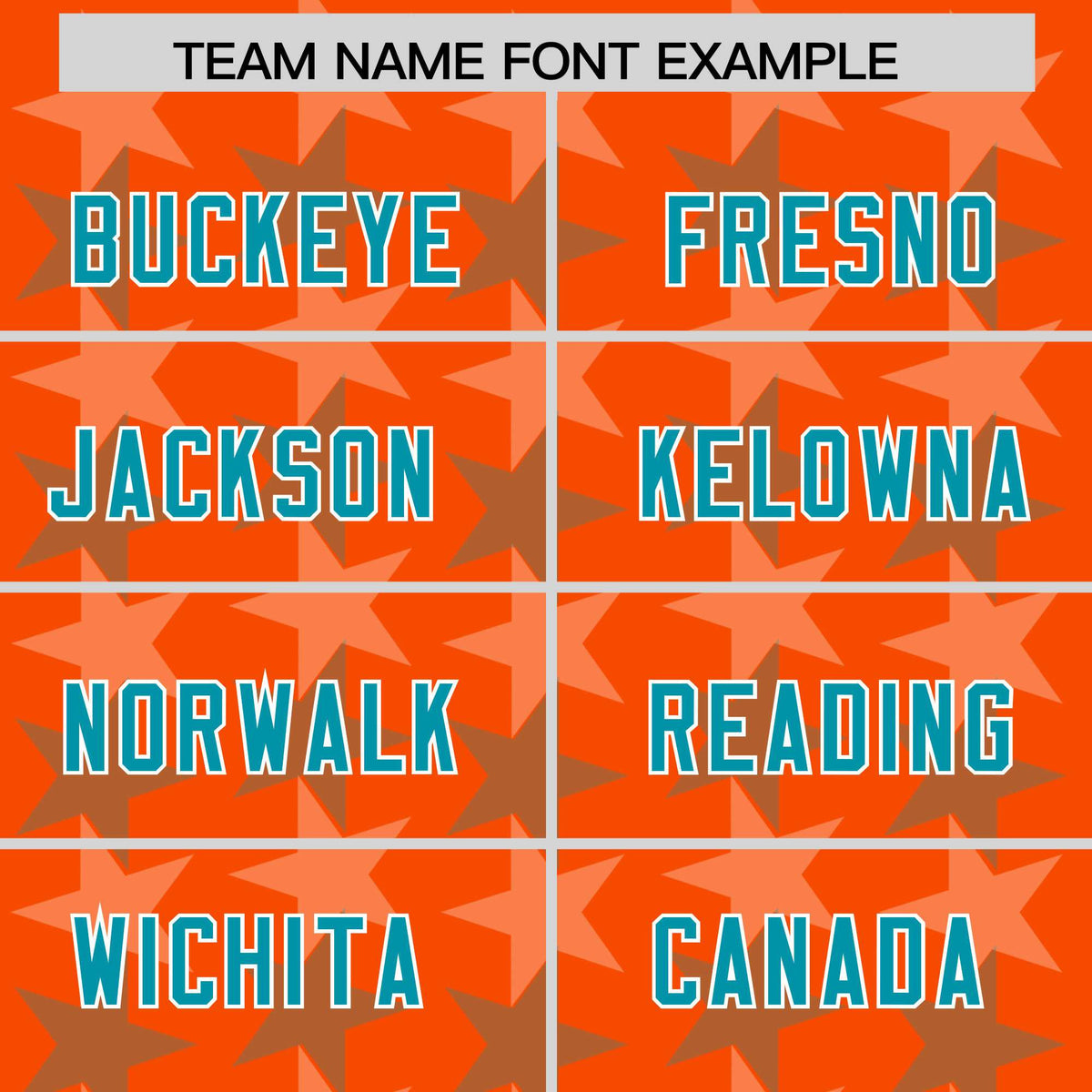 Custom Orange Aqua Personalized All Star Graffiti Pattern Authentic American Football Jersey