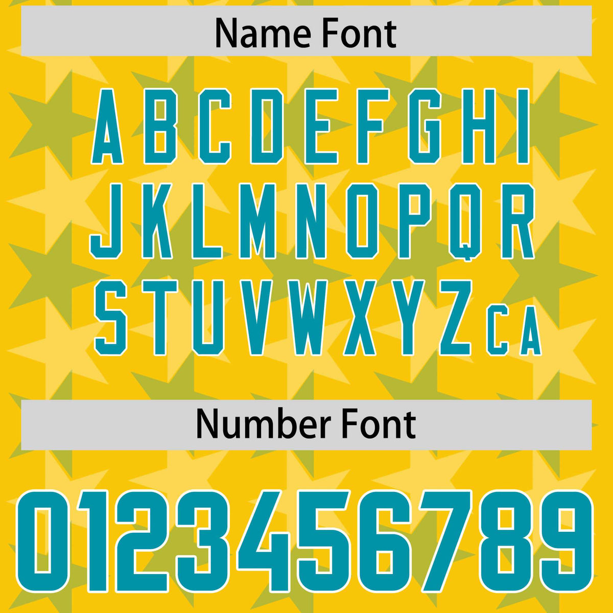 Custom Gold Aqua Personalized All Star Graffiti Pattern Authentic American Football Jersey