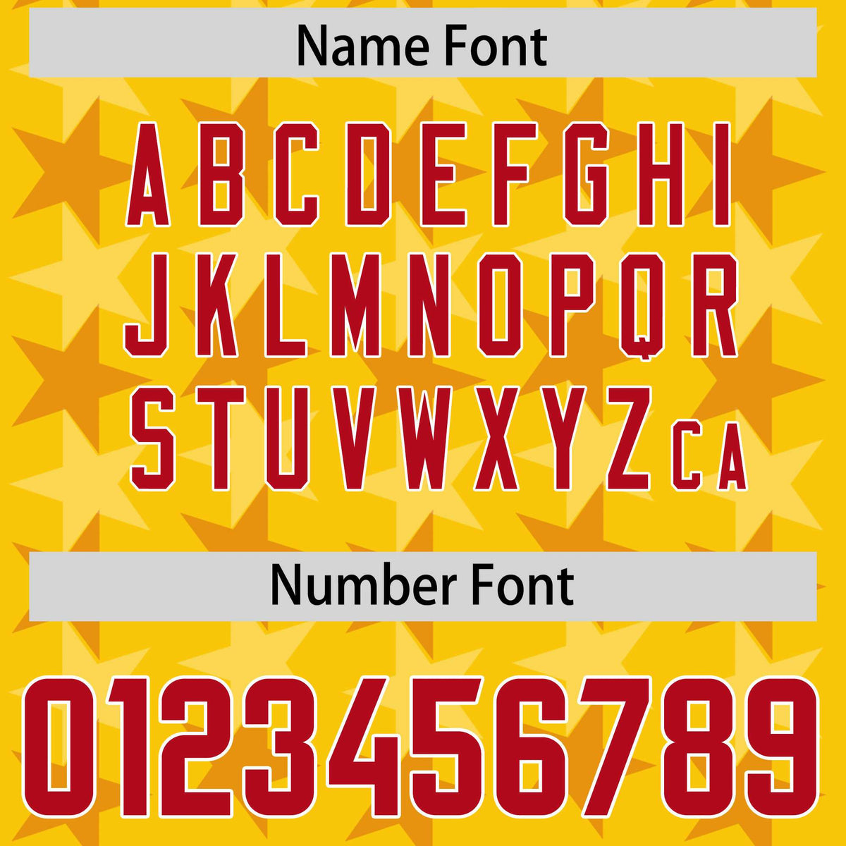 Custom Gold Red Personalized All Star Graffiti Pattern Authentic American Football Jersey