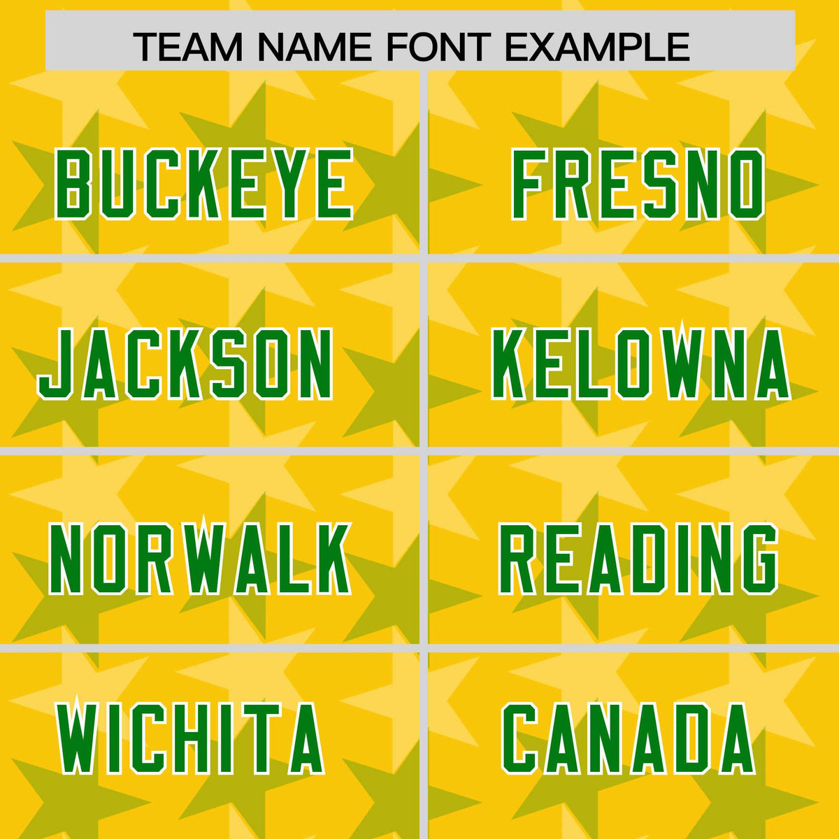 Custom Gold Kelly Green Personalized All Star Graffiti Pattern Authentic American Football Jersey