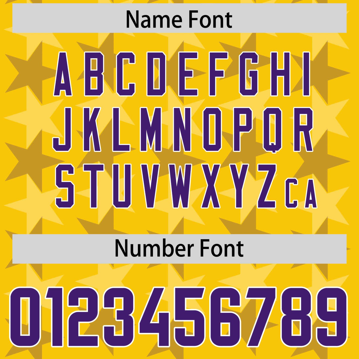 Custom Gold Purple Personalized All Star Graffiti Pattern Authentic American Football Jersey