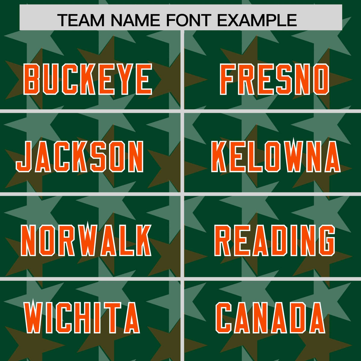 Custom Green Orange Personalized All Star Graffiti Pattern Authentic American Football Jersey