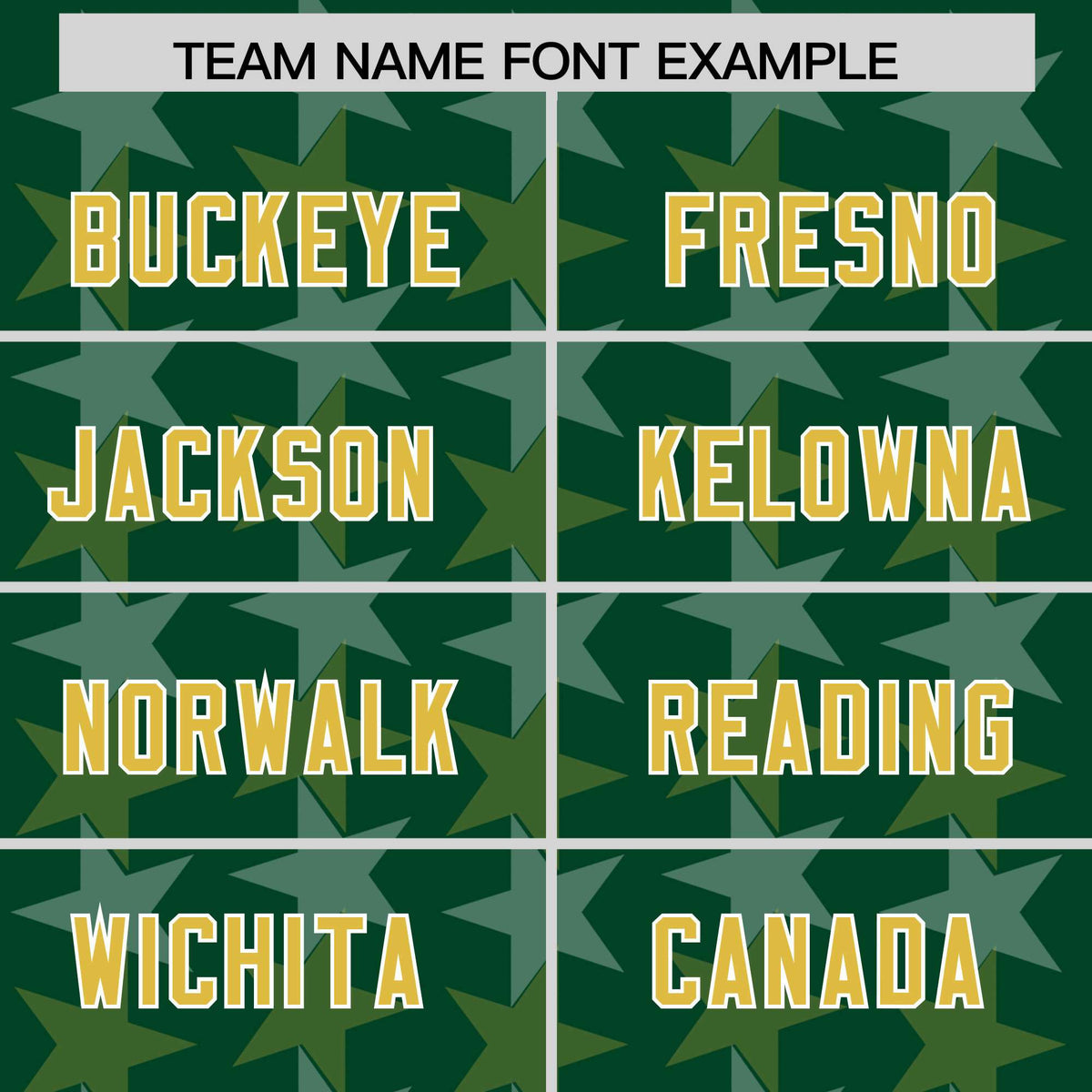 Custom Green Old Gold Personalized All Star Graffiti Pattern Authentic American Football Jersey