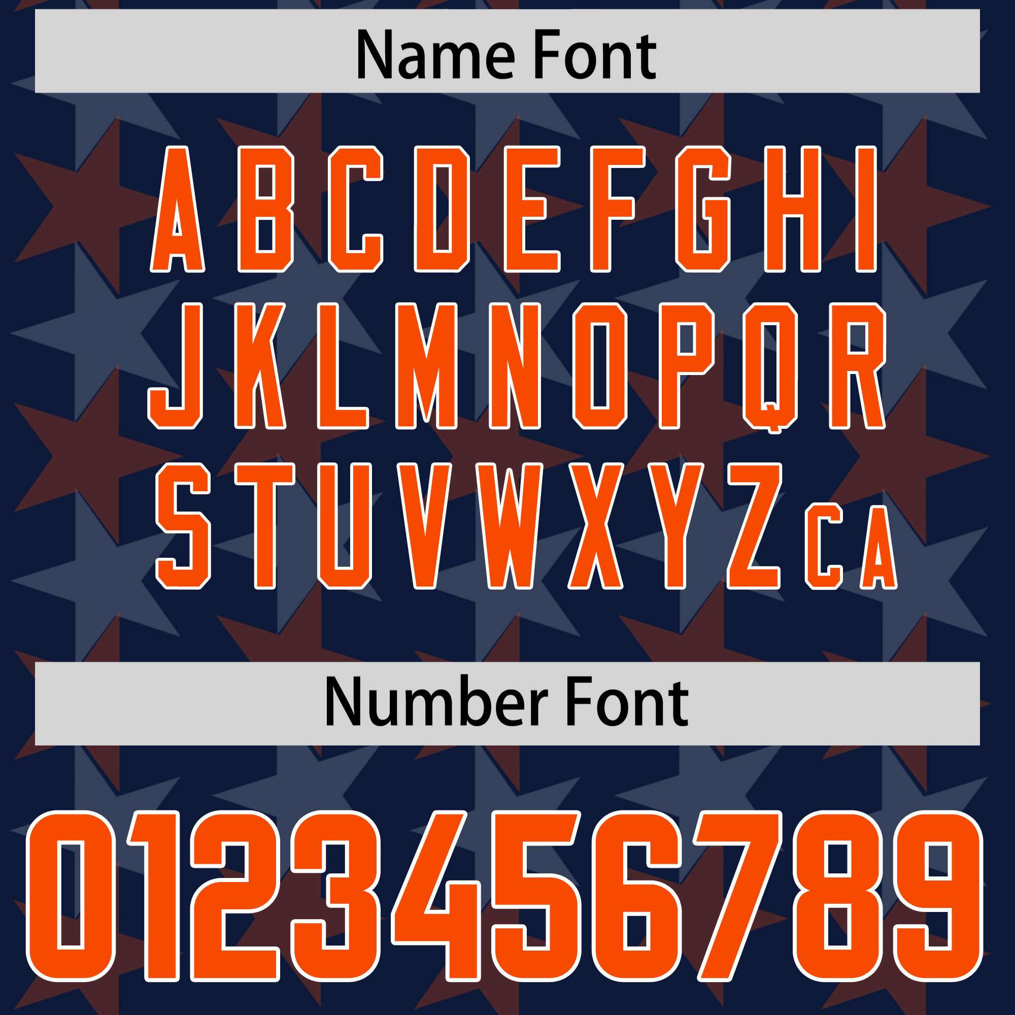 Custom Navy Orange Personalized All Star Graffiti Pattern Authentic American Football Jersey