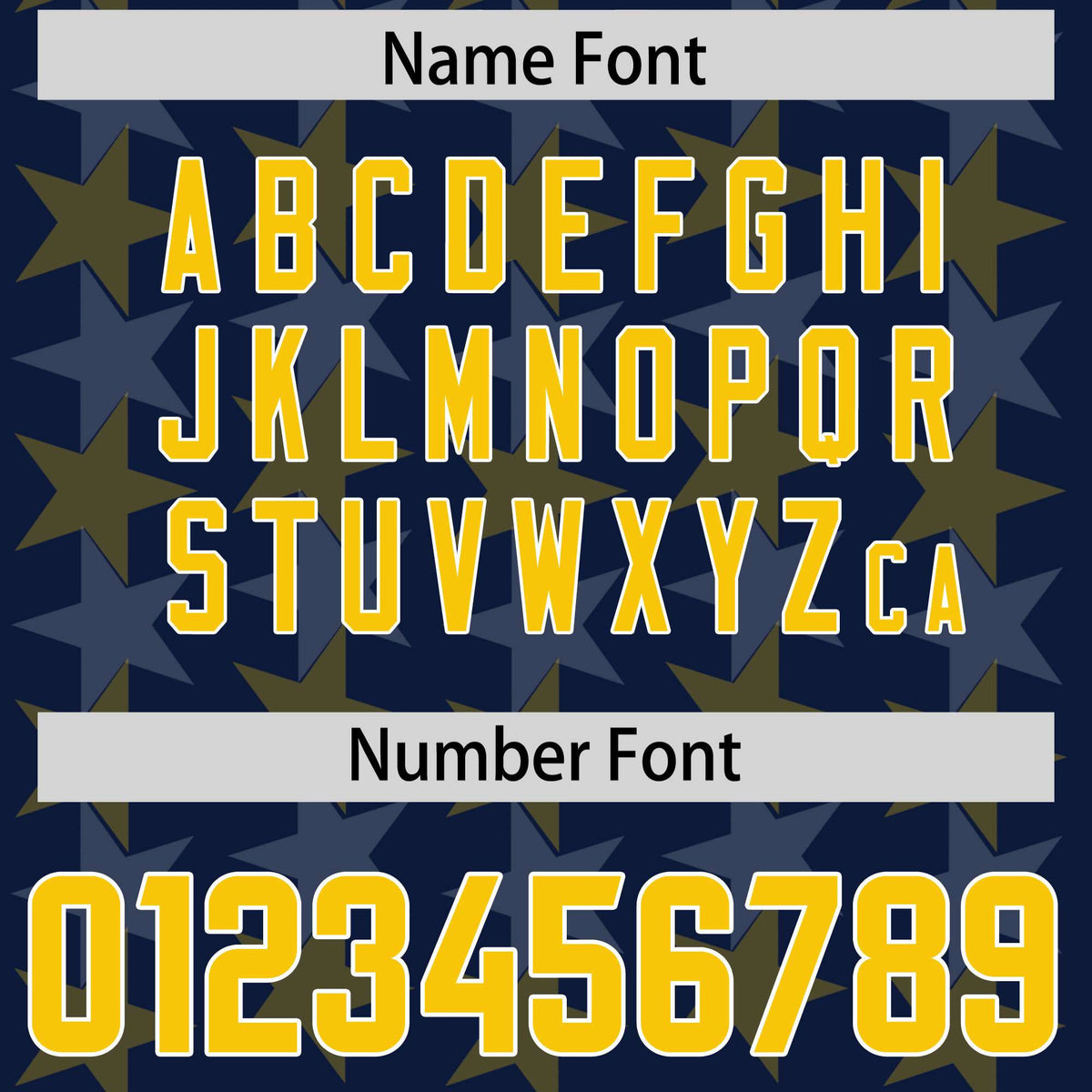 Custom Navy Gold Personalized All Star Graffiti Pattern Authentic American Football Jersey